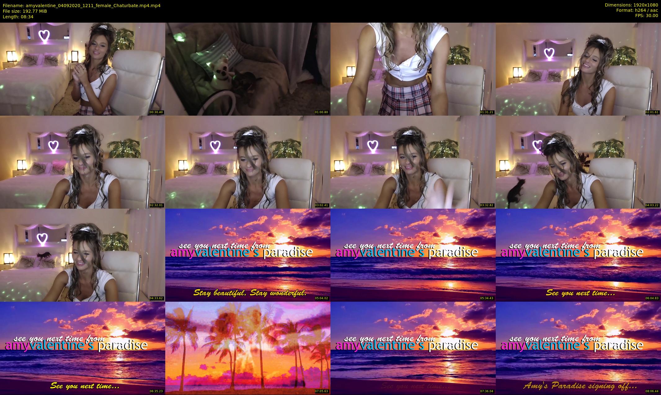 amyvalentine — 9 minute Chaturbate female cam show recording, 1080p, Sep 4, 2020