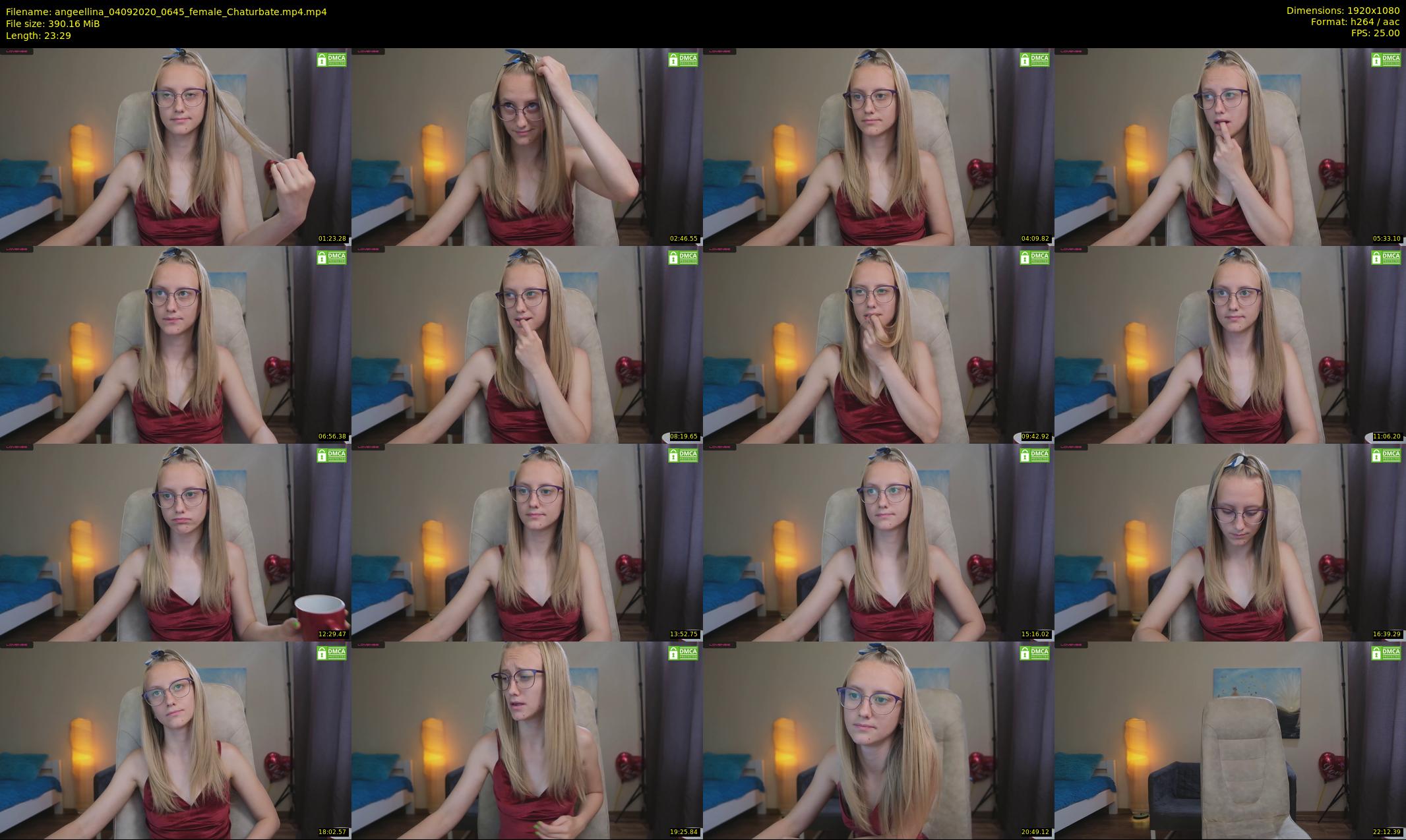 angeellina — 24 minute Chaturbate female cam show recording, 1080p, Sep 4, 2020