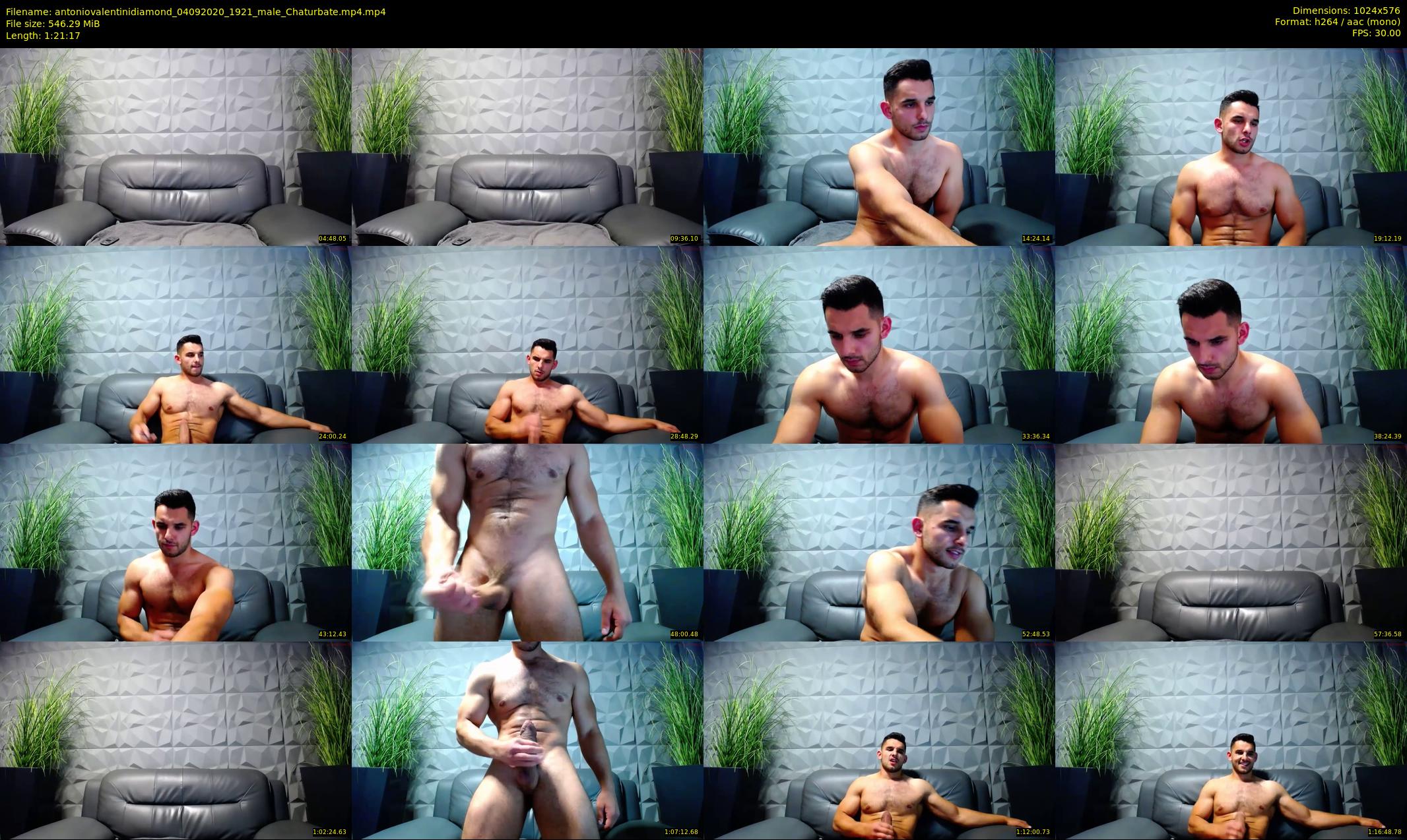 antoniovalentinidiamond — 82 minute Chaturbate male cam show recording, 480p, Sep 4, 2020
