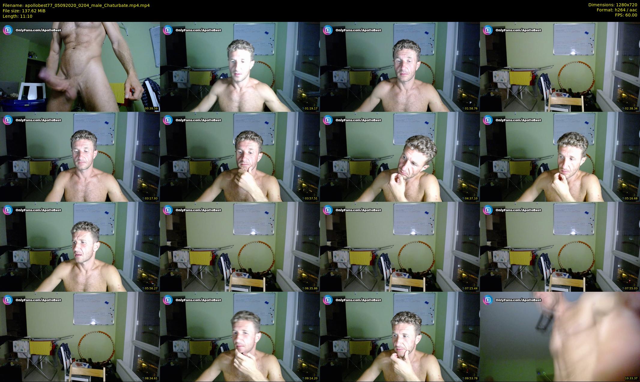 apollobest77 — 12 minute Chaturbate male cam show recording, 720p, Sep 5, 2020