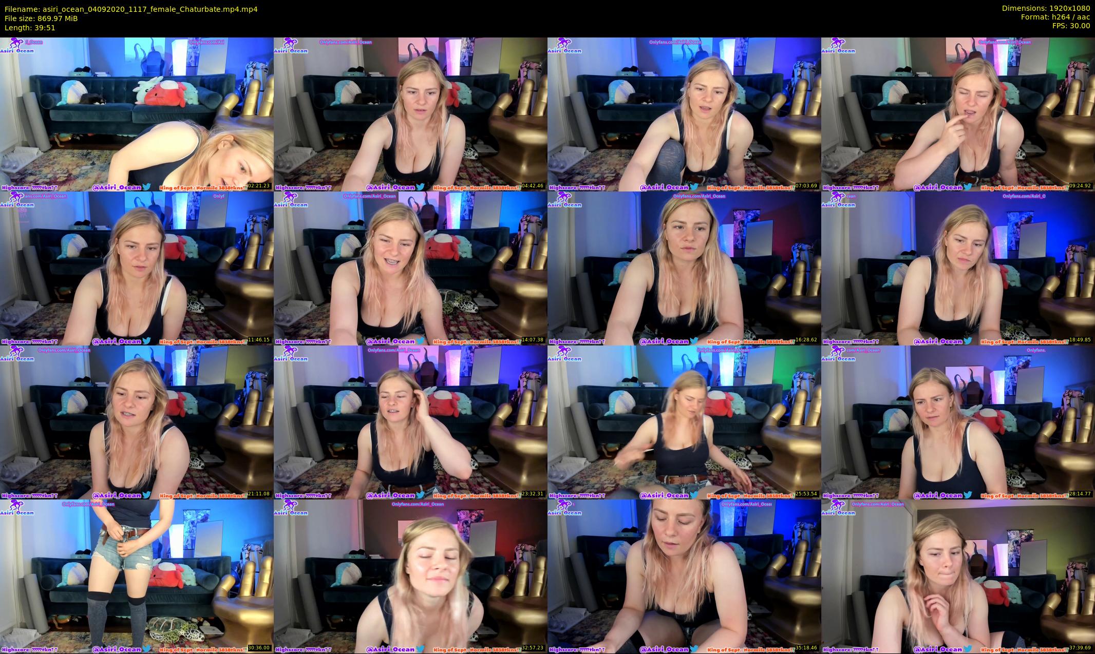 asiri_ocean — 40 minute Chaturbate female cam show recording, 1080p, Sep 4, 2020