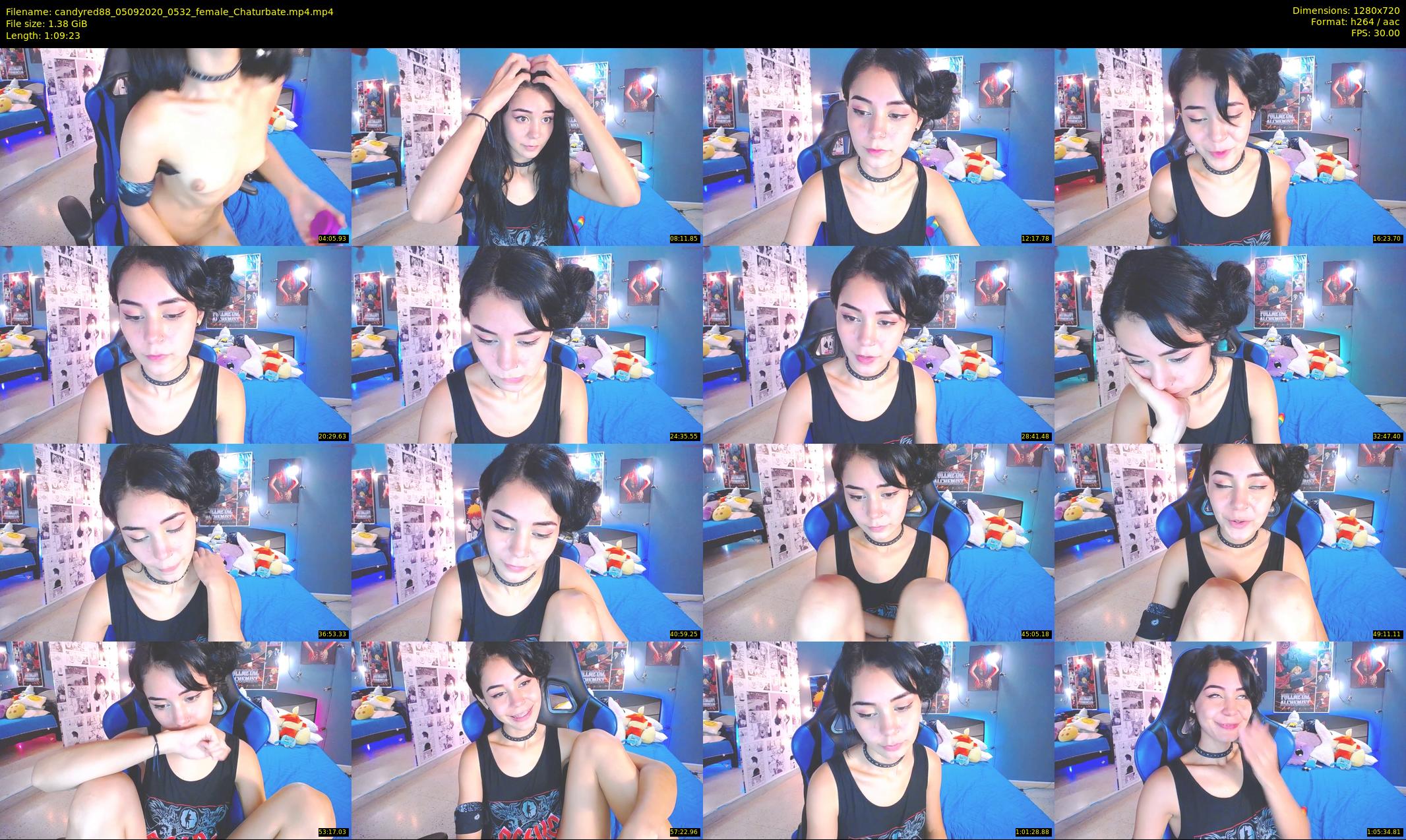 candyred88 — 70 minute Chaturbate female cam show recording, 720p, Sep 5, 2020