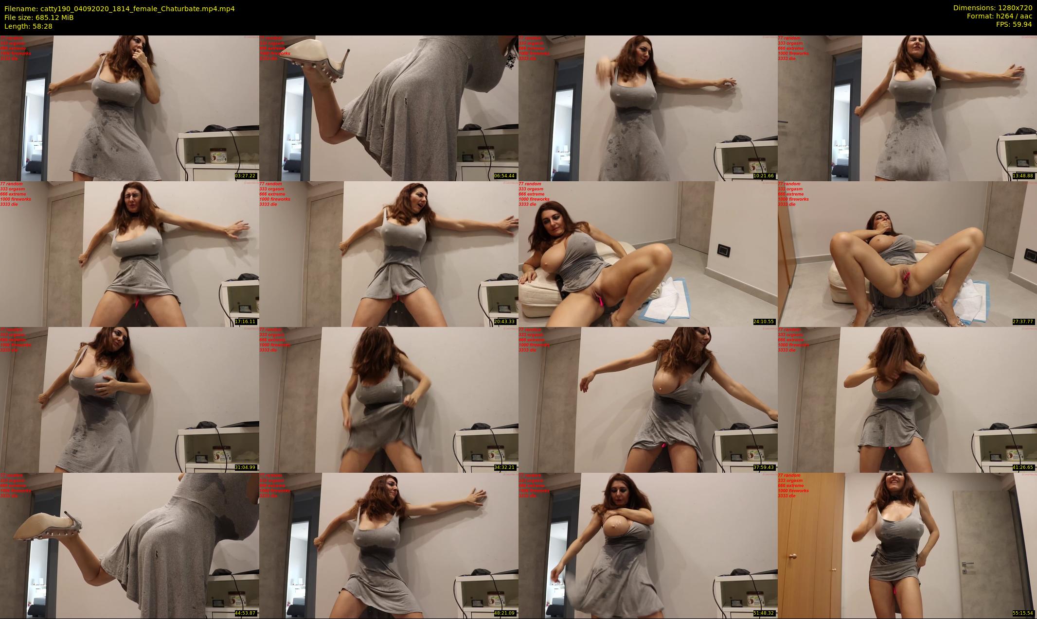 catty190 — 59 minute Chaturbate female cam show recording, 720p, Sep 4, 2020