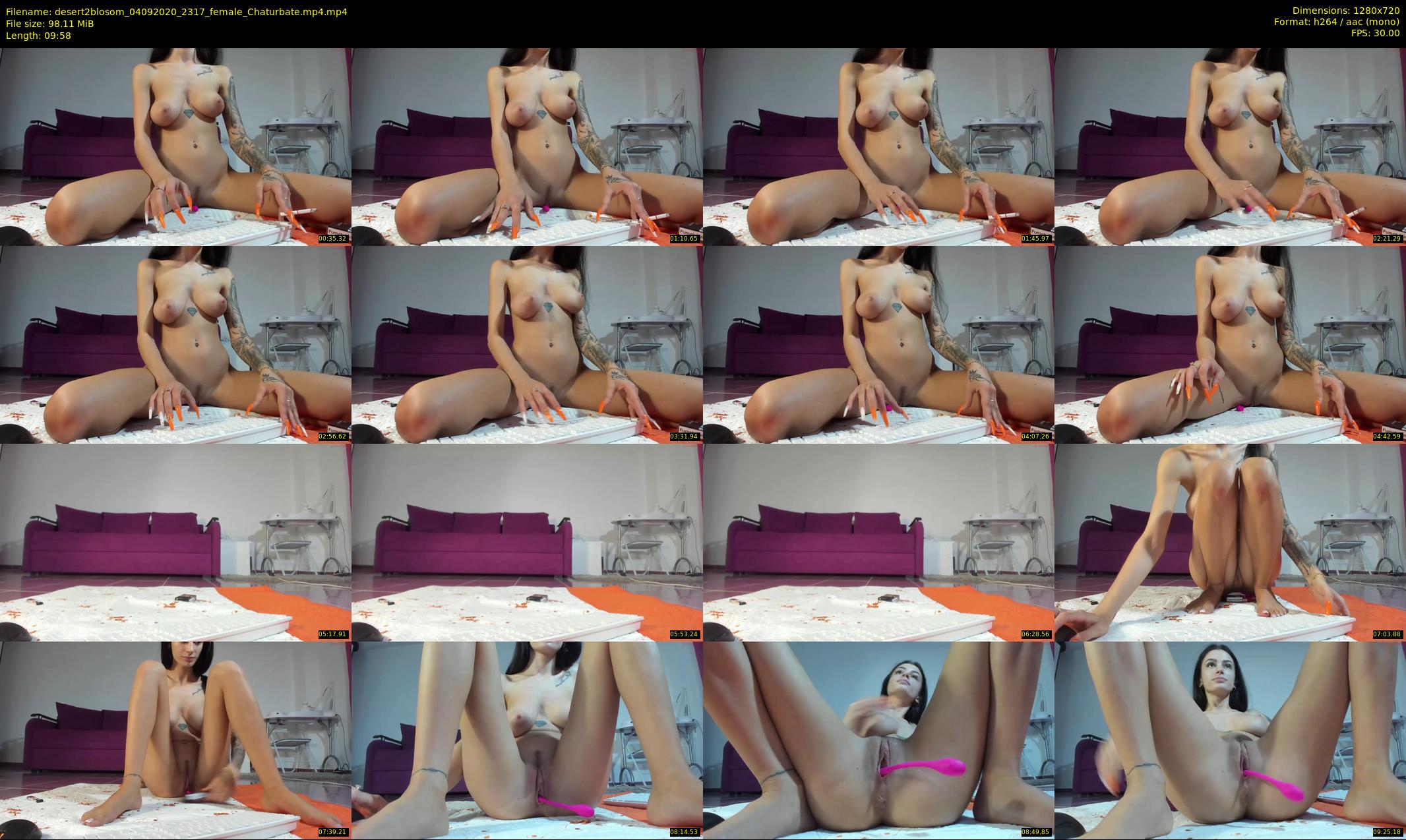 desert2blosom — 10 minute Chaturbate female cam show recording, 720p, Sep 4, 2020