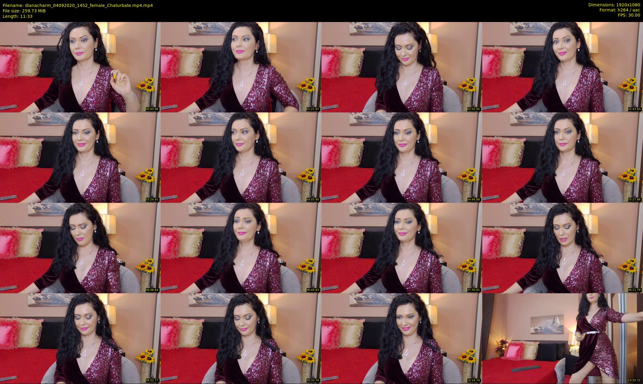 dianacharm — 12 minute Chaturbate female cam show recording, 1080p, Sep 4, 2020
