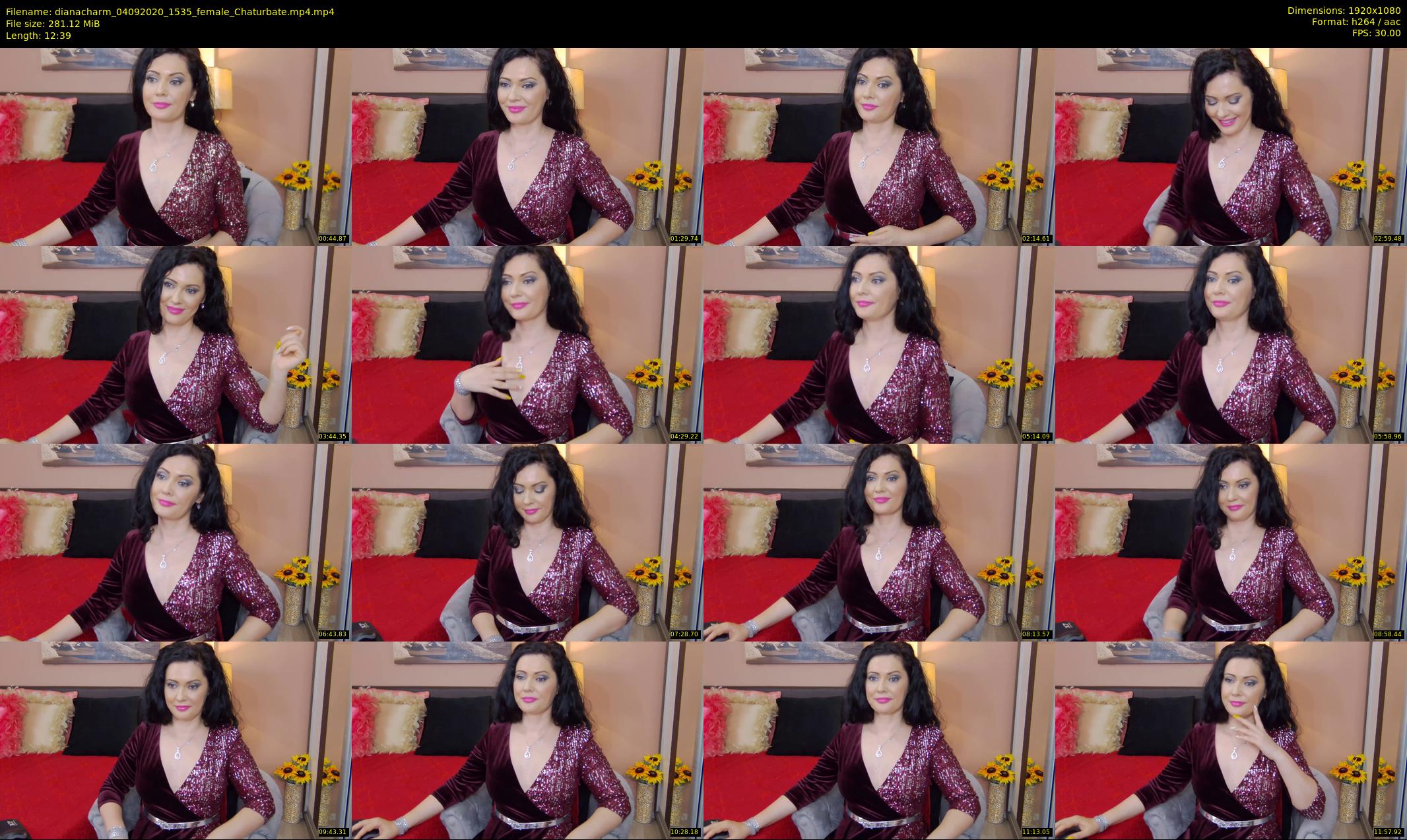 dianacharm — 13 minute Chaturbate female cam show recording, 1080p, Sep 4, 2020