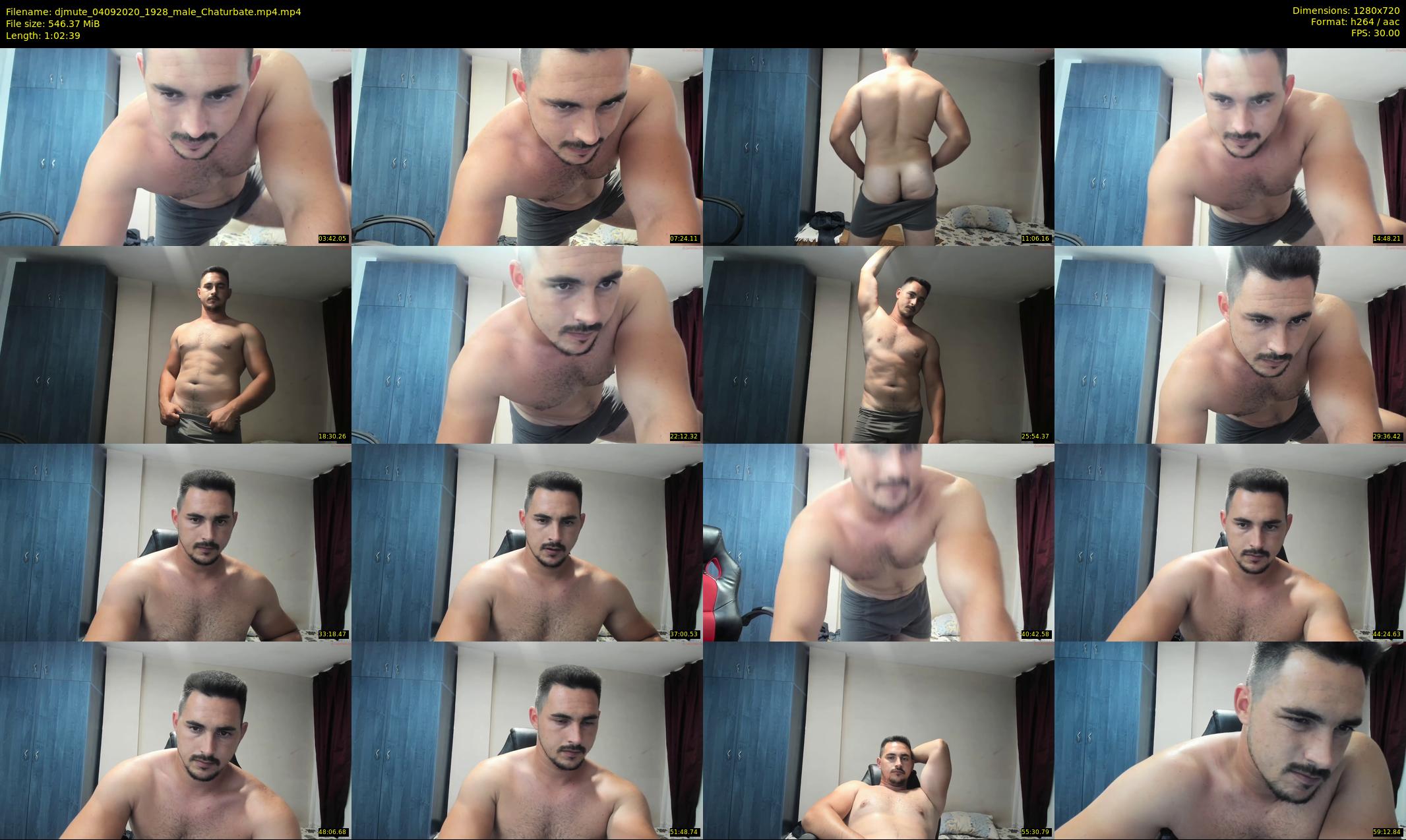 djmute — 63 minute Chaturbate male cam show recording, 720p, Sep 4, 2020