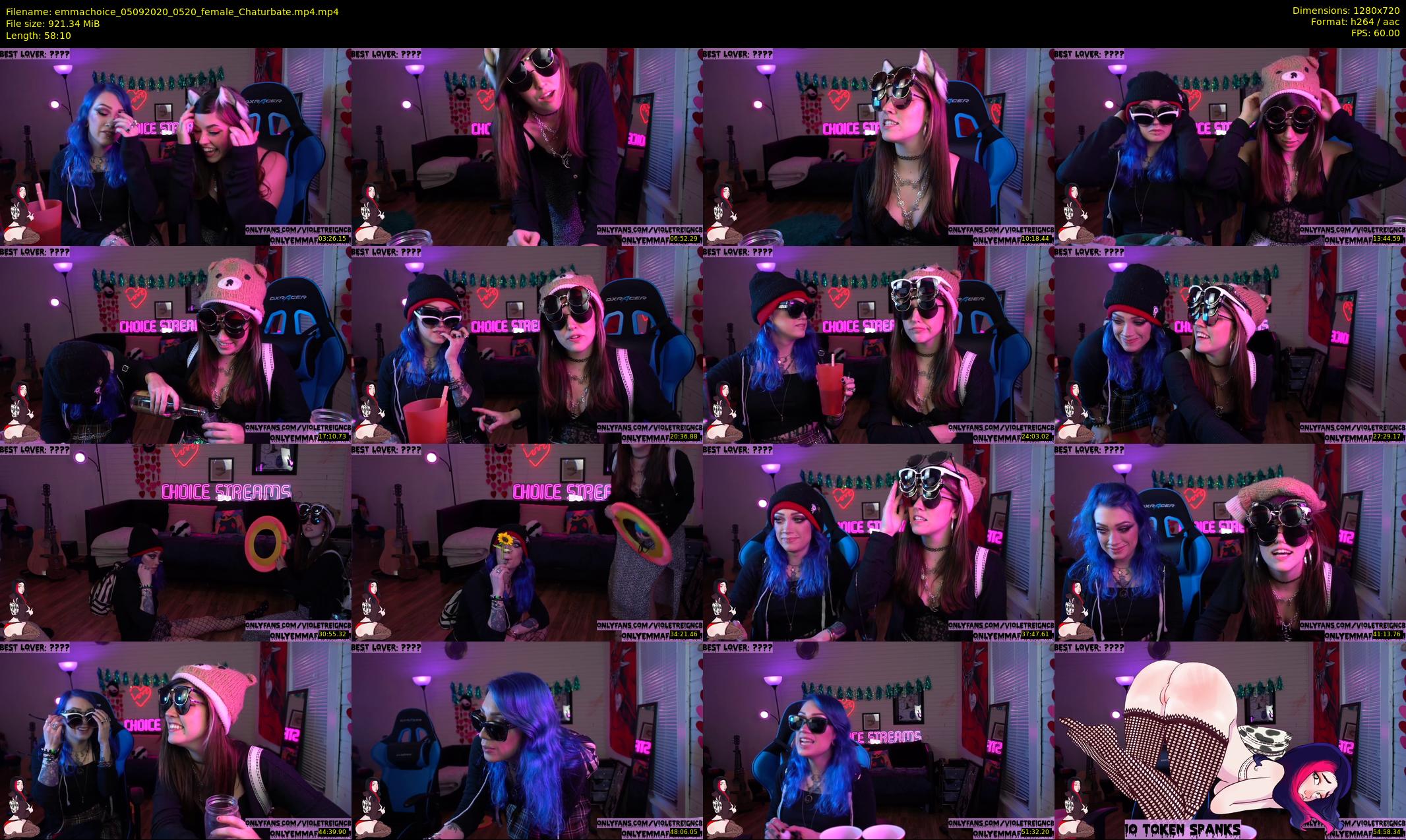 emmachoice — 59 minute Chaturbate female cam show recording, 720p, Sep 5, 2020