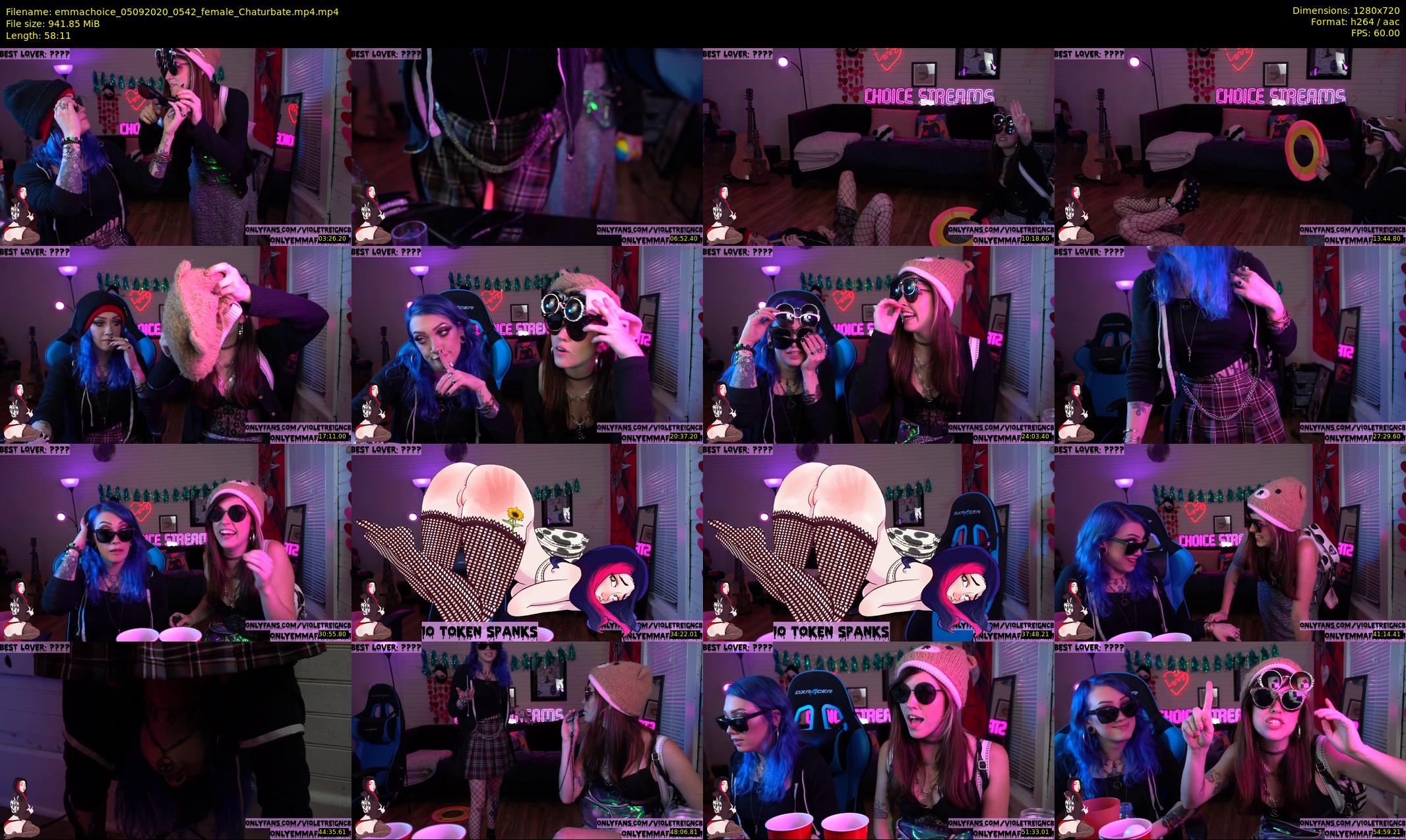 emmachoice — 59 minute Chaturbate female cam show recording, 720p, Sep 5, 2020