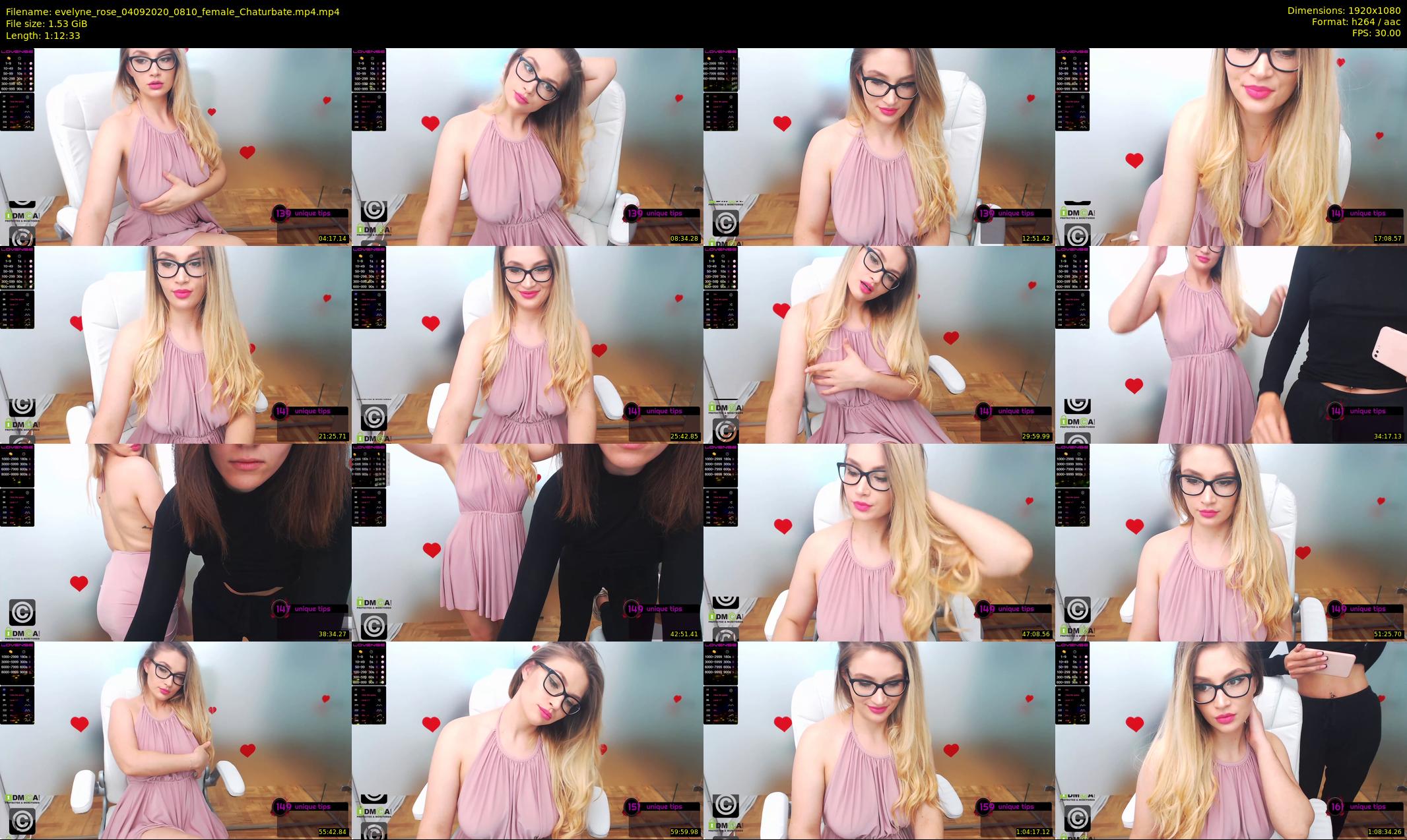 evelyne_rose — 73 minute Chaturbate female cam show recording, 1080p, Sep 4, 2020