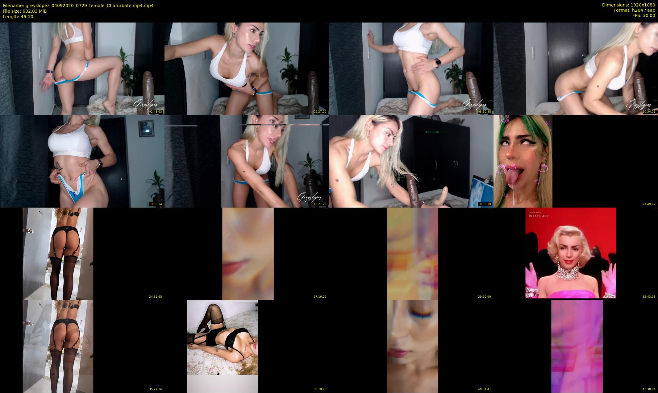 greyslopez — 47 minute Chaturbate female cam show recording, 1080p, Sep 4, 2020