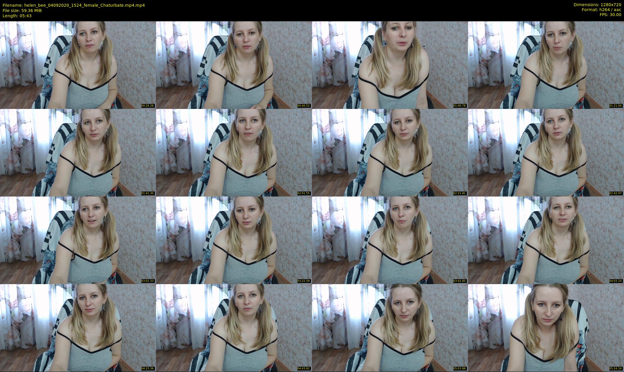 helen_bee — 6 minute Chaturbate female cam show recording, 720p, Sep 4, 2020