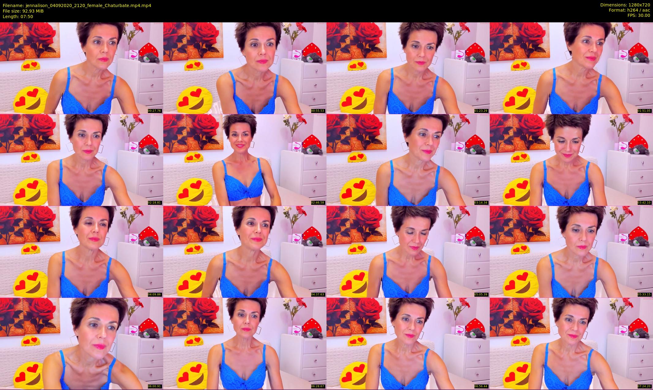 jennalison — 8 minute Chaturbate female cam show recording, 720p, Sep 4, 2020
