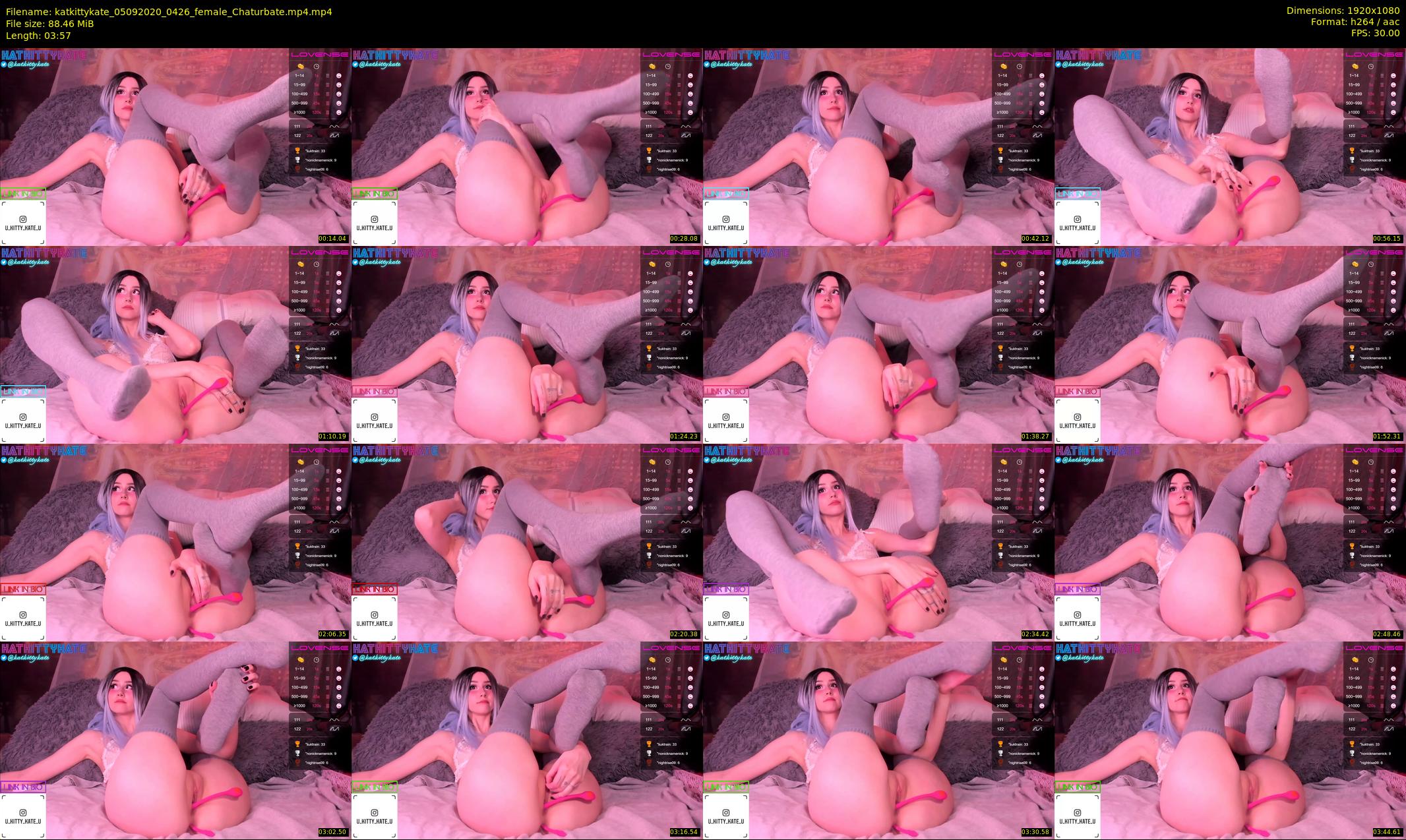 katkittykate — 4 minute Chaturbate female cam show recording, 1080p, Sep 5, 2020