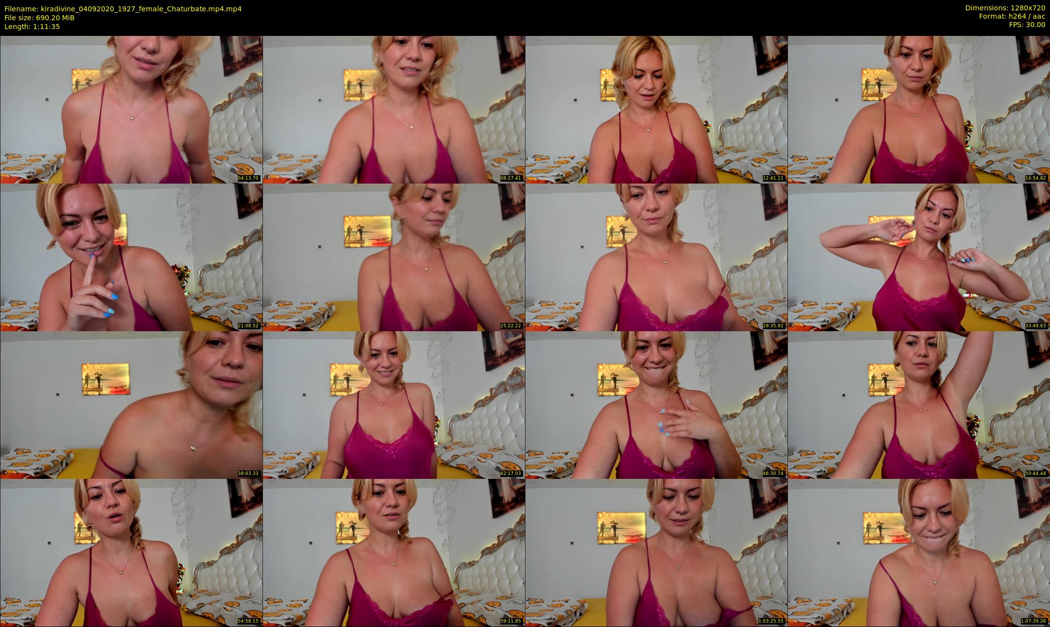 kiradivine — 72 minute Chaturbate female cam show recording, 720p, Sep 4, 2020