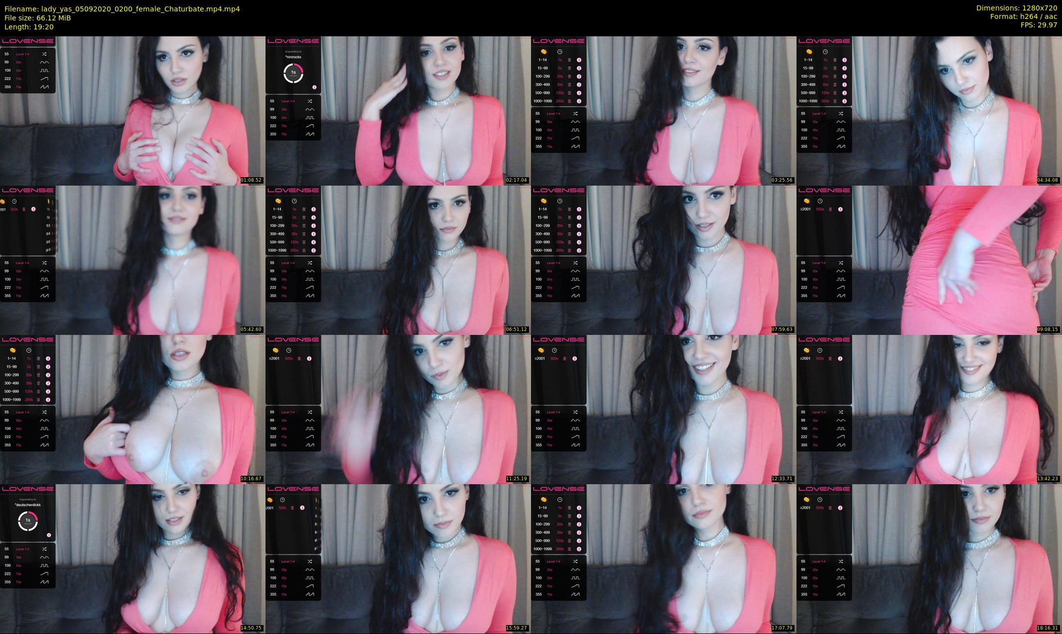 lady_yas — 20 minute Chaturbate female cam show recording, 720p, Sep 5, 2020