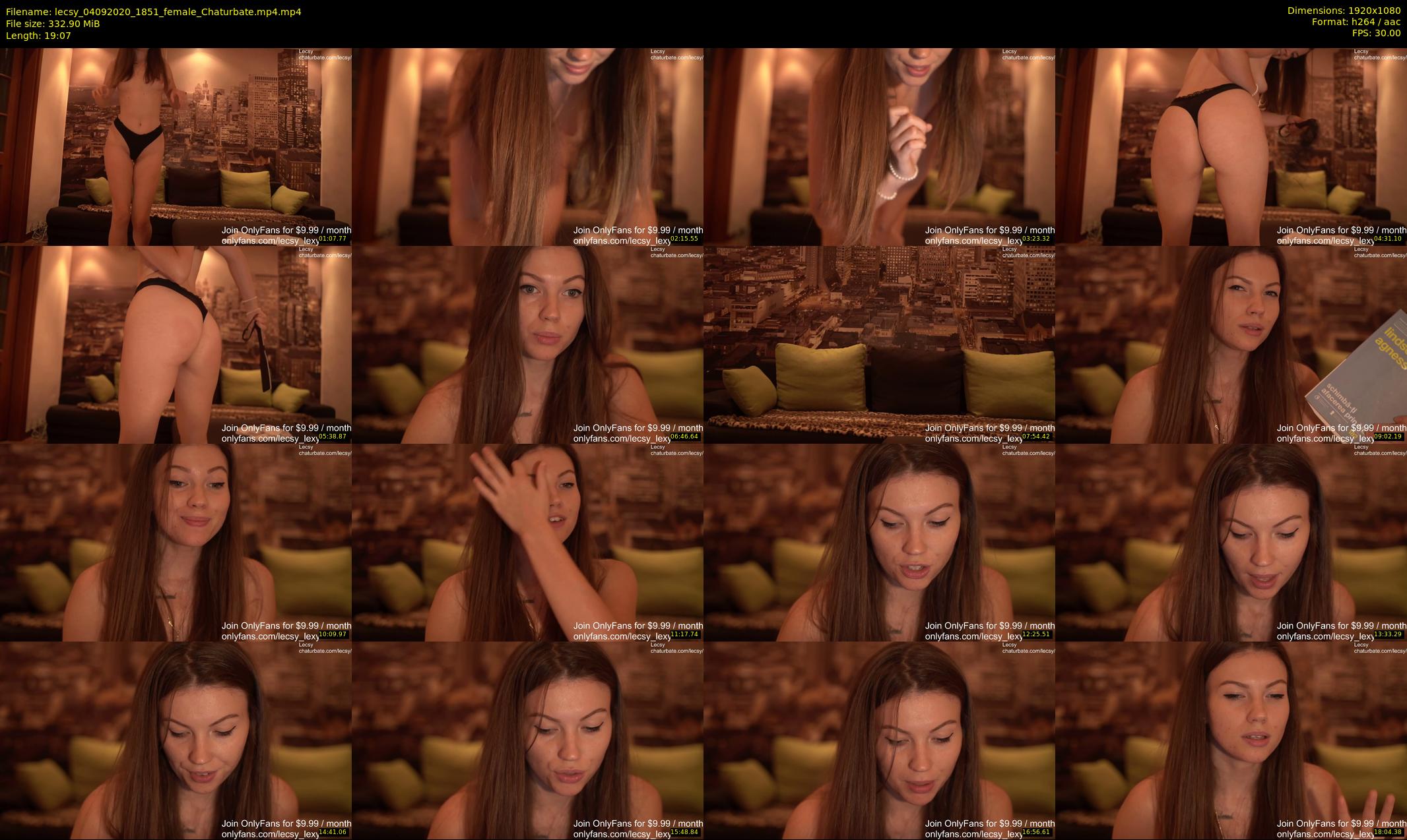 lecsy — 20 minute Chaturbate female cam show recording, 1080p, Sep 4, 2020
