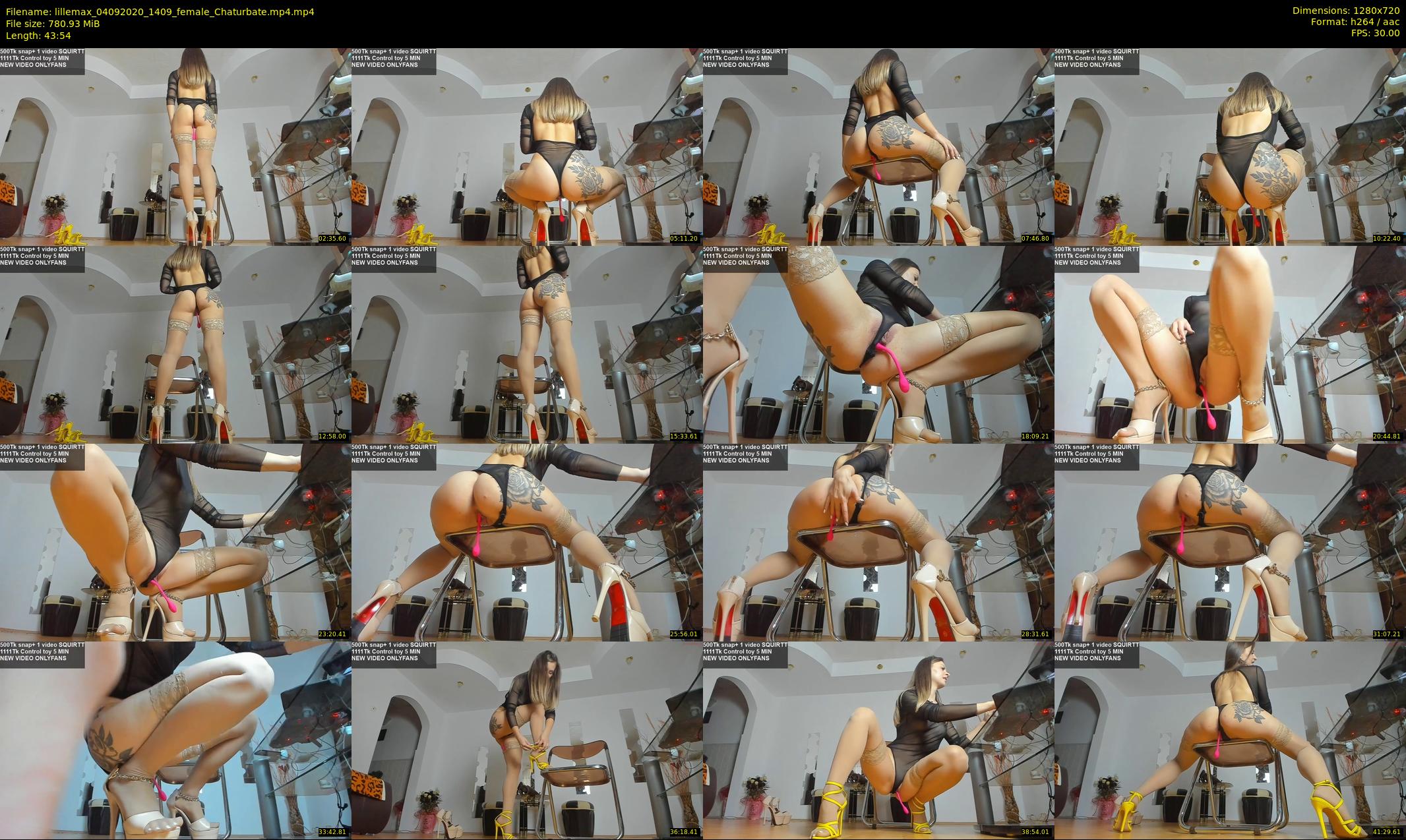 lillemax — 44 minute Chaturbate female cam show recording, 720p, Sep 4, 2020