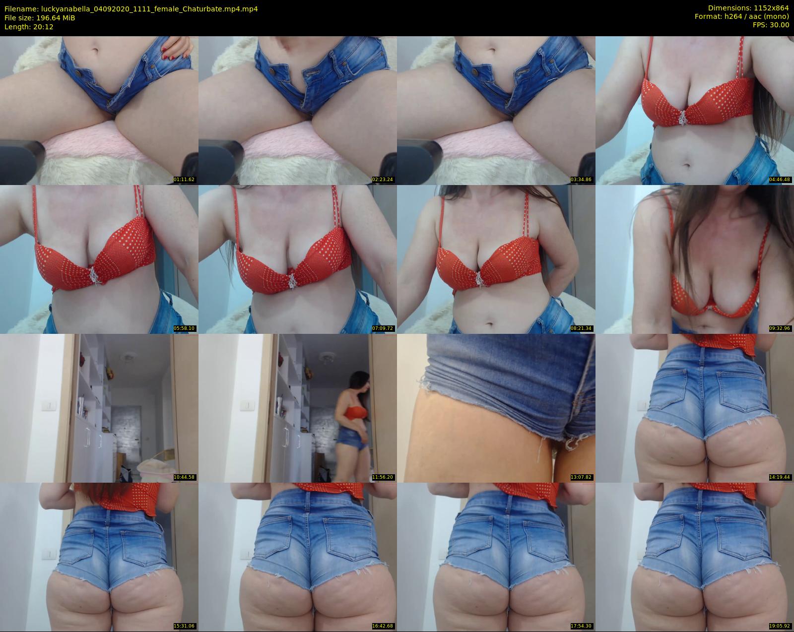 luckyanabella — 21 minute Chaturbate female cam show recording, 720p, Sep 4, 2020