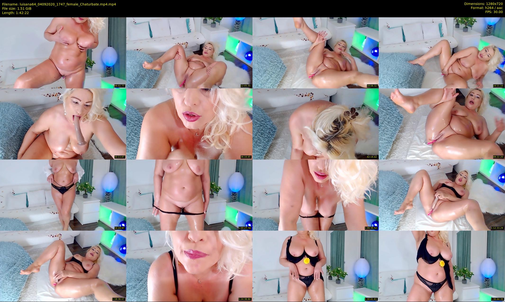 luisana64 — 103 minute Chaturbate female cam show recording, 720p, Sep 4, 2020