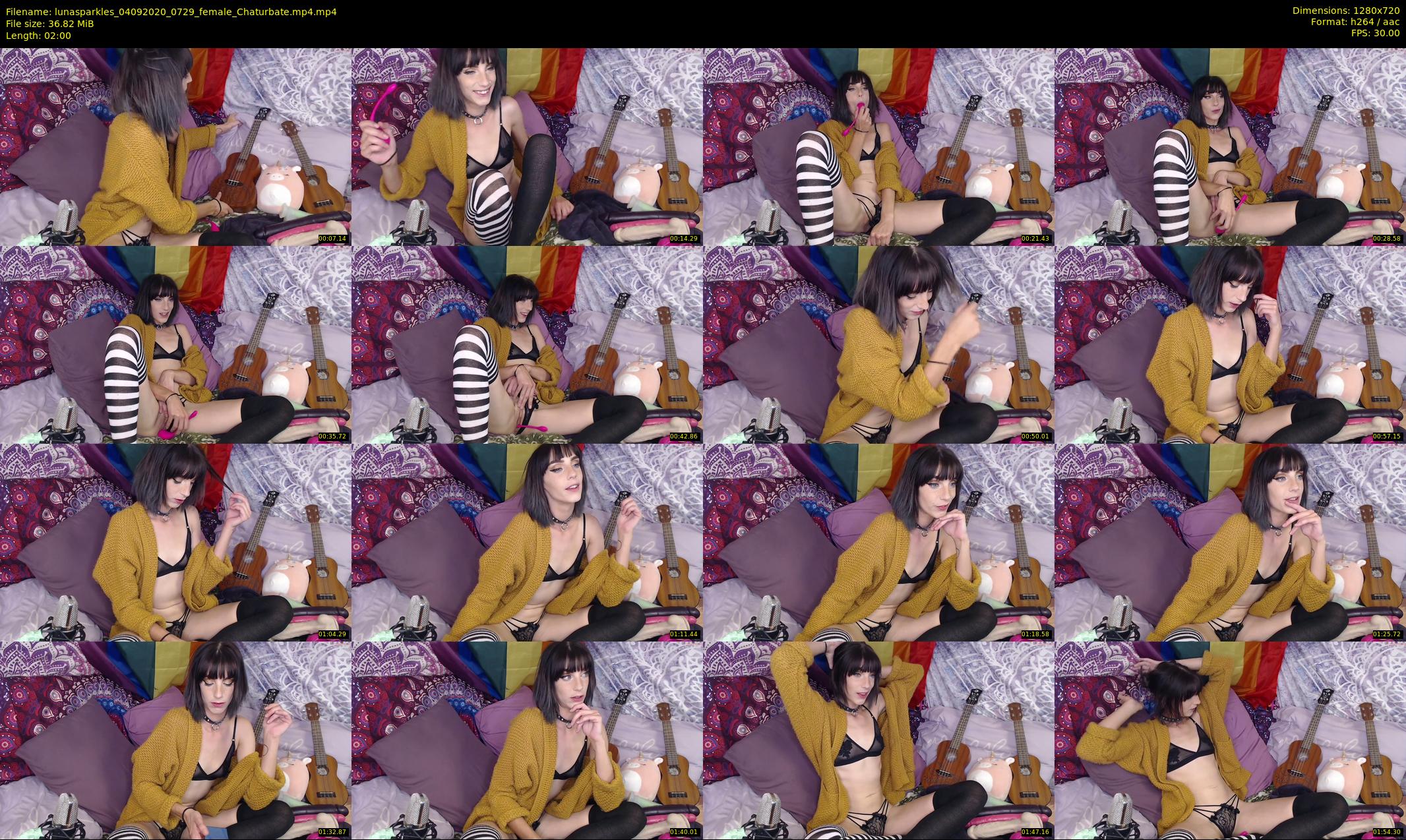 lunasparkles — 2 minute Chaturbate female cam show recording, 720p, Sep 4, 2020