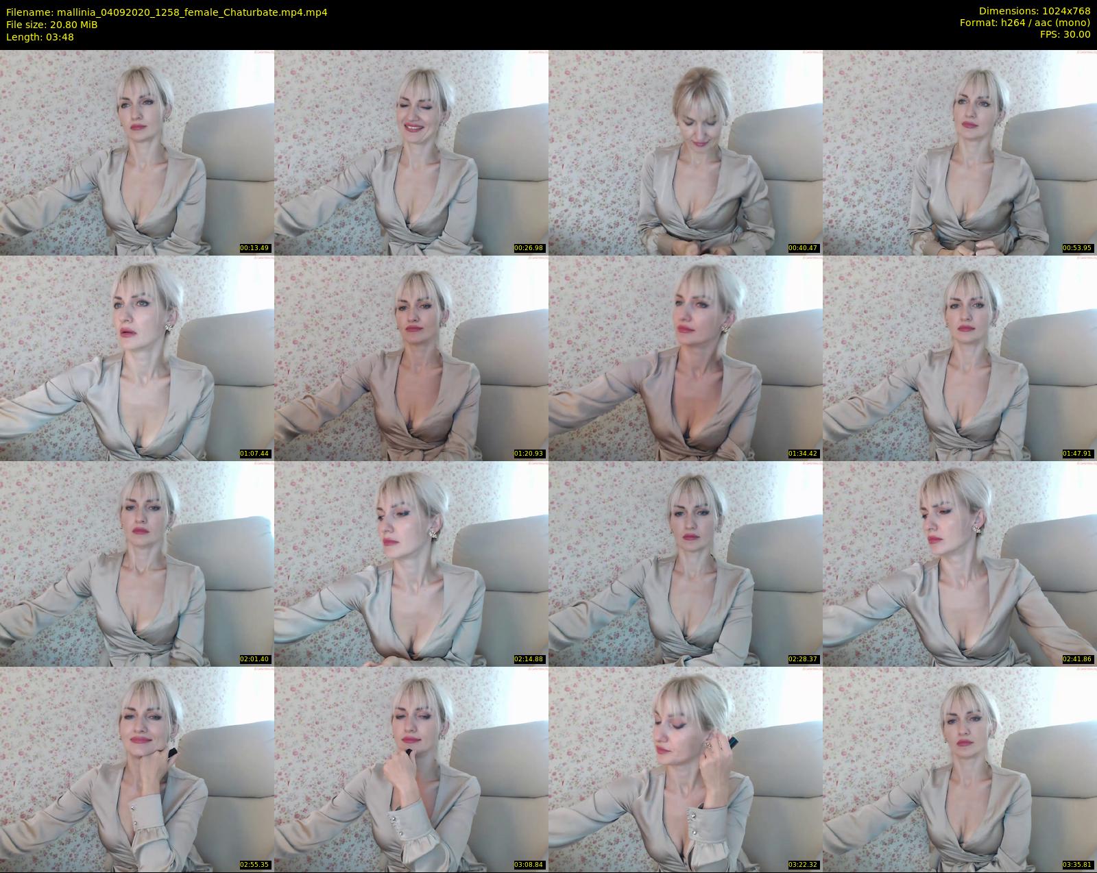 mallinia — 4 minute Chaturbate female cam show recording, 720p, Sep 4, 2020