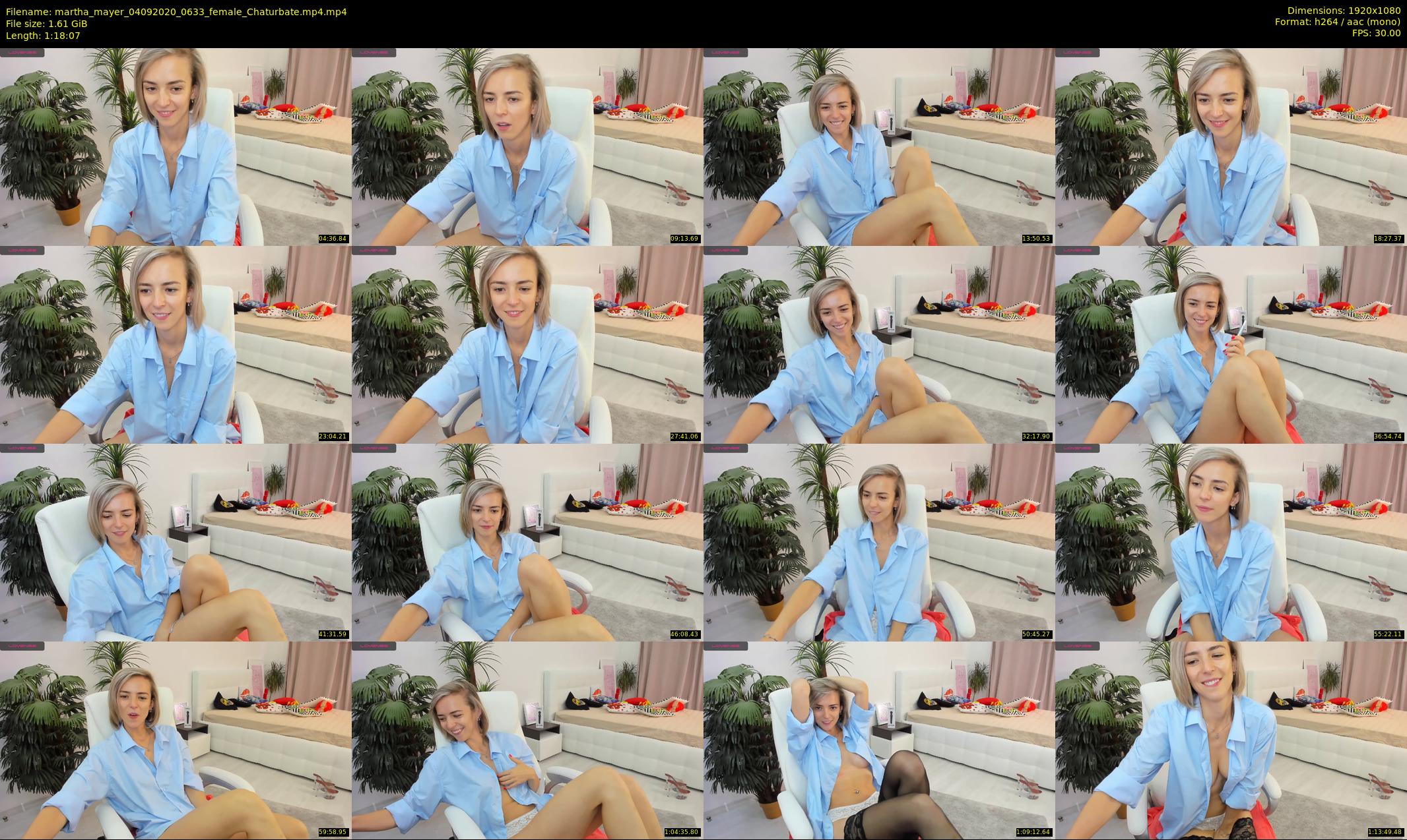 martha_mayer — 79 minute Chaturbate female cam show recording, 1080p, Sep 4, 2020