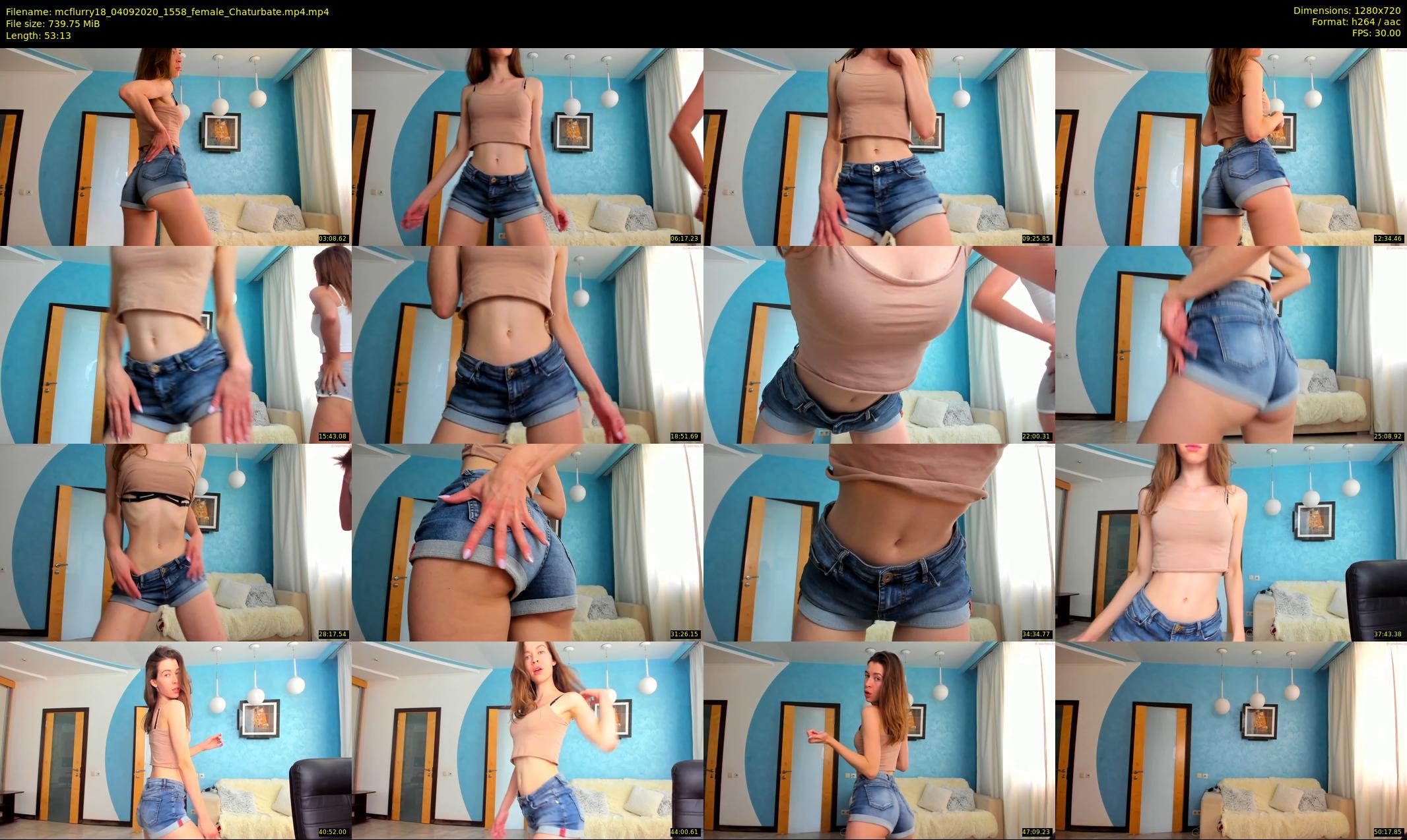 mcflurry18 — 54 minute Chaturbate female cam show recording, 720p, Sep 4, 2020