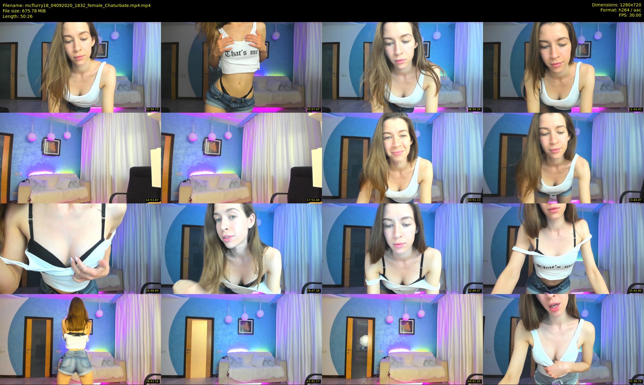 mcflurry18 — 51 minute Chaturbate female cam show recording, 720p, Sep 4, 2020