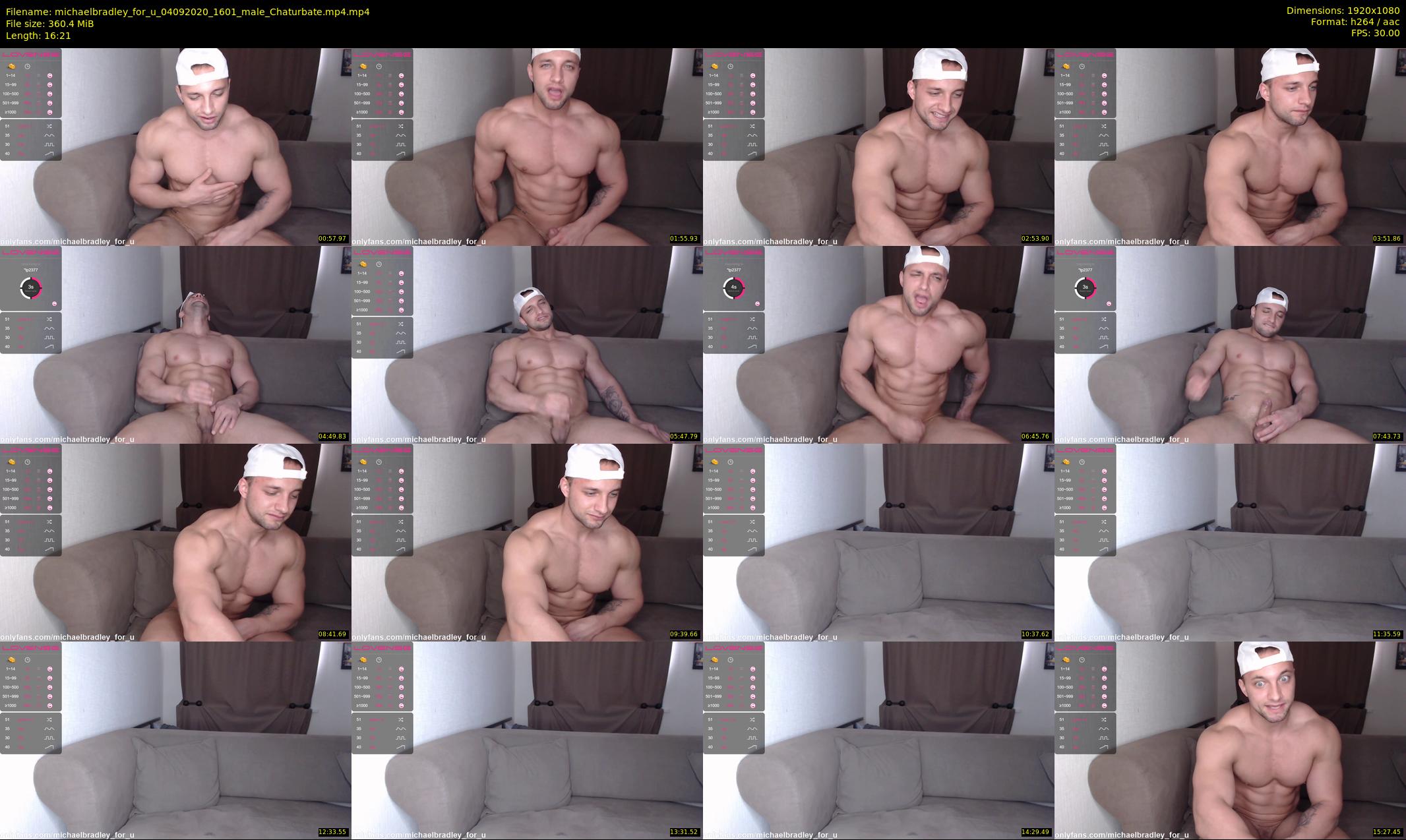 michaelbradley_for_u — 17 minute Chaturbate male cam show recording, 1080p, Sep 4, 2020