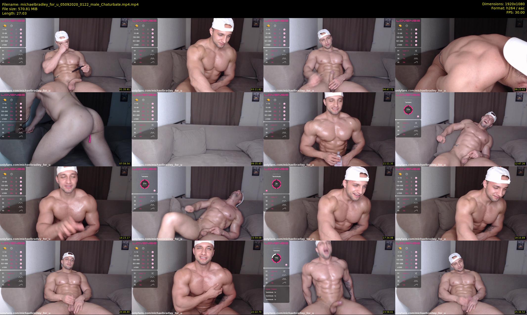 michaelbradley_for_u — 28 minute Chaturbate male cam show recording, 1080p, Sep 5, 2020