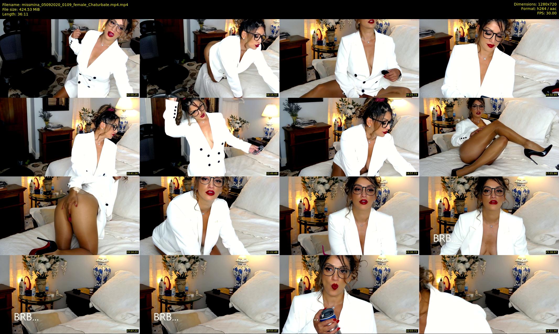 missmina — 37 minute Chaturbate female cam show recording, 720p, Sep 5, 2020