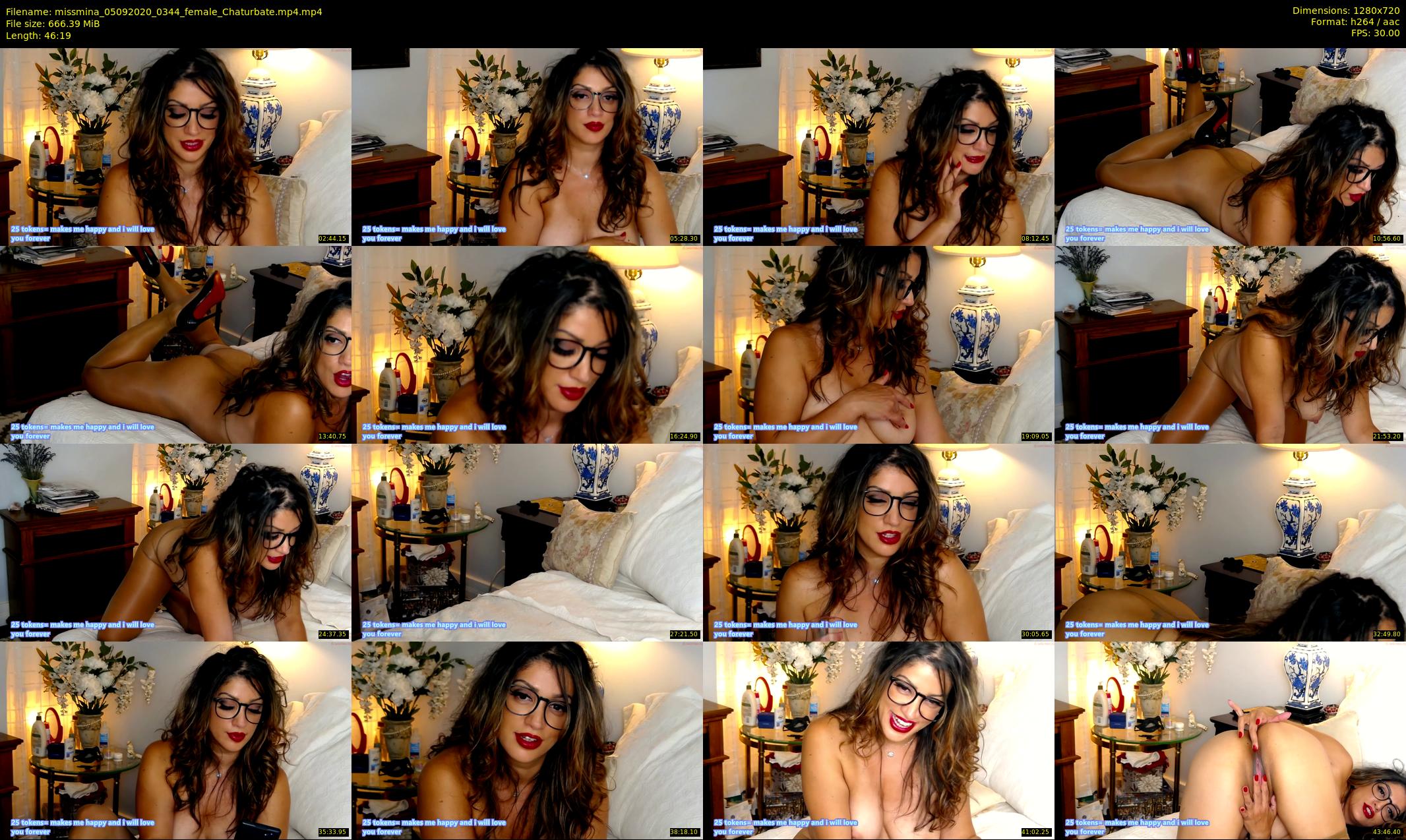 missmina — 47 minute Chaturbate female cam show recording, 720p, Sep 5, 2020