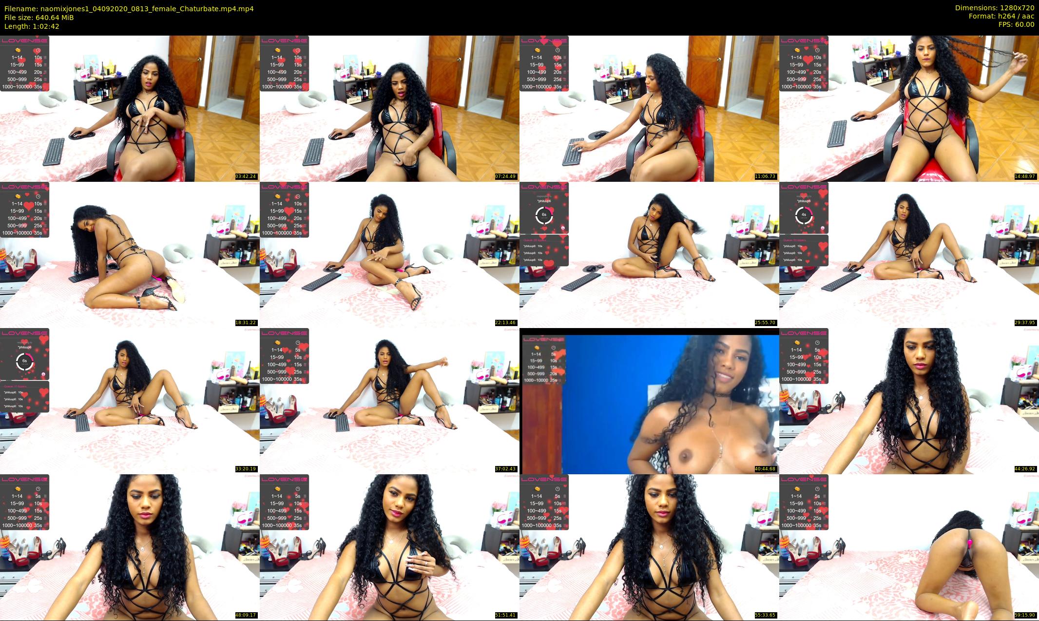 naomixjones1 — 63 minute Chaturbate female cam show recording, 720p, Sep 4, 2020