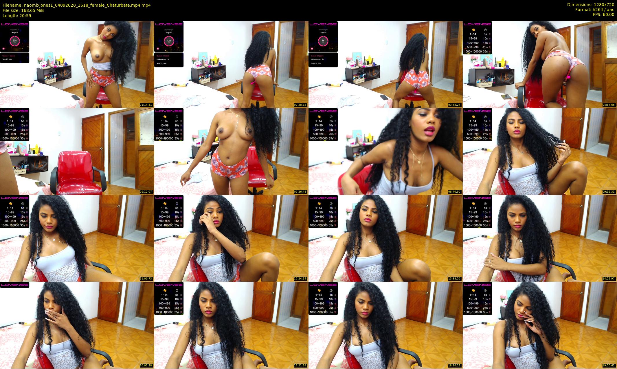 naomixjones1 — 21 minute Chaturbate female cam show recording, 720p, Sep 4, 2020