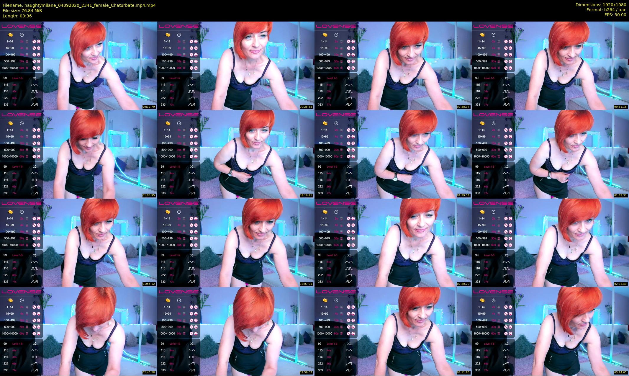 naughtymilane — 4 minute Chaturbate female cam show recording, 1080p, Sep 4, 2020