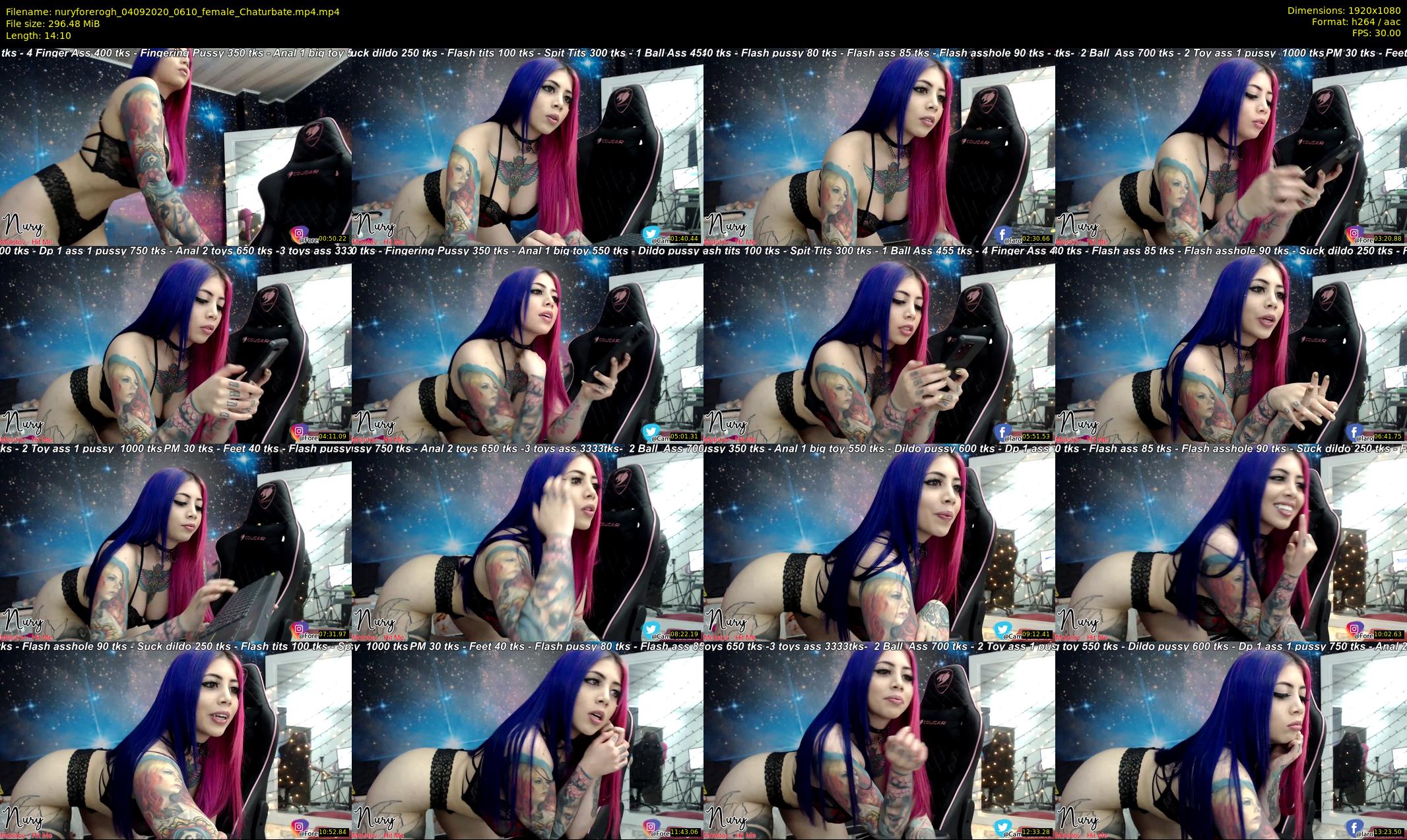 nuryforerogh — 15 minute Chaturbate female cam show recording, 1080p, Sep 4, 2020