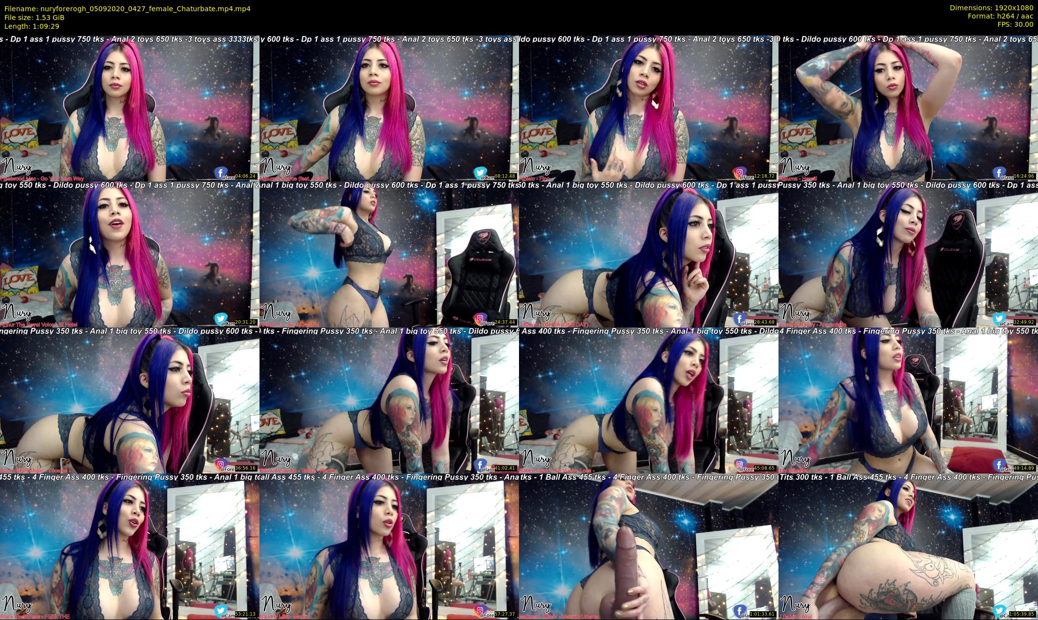nuryforerogh — 70 minute Chaturbate female cam show recording, 1080p, Sep 5, 2020