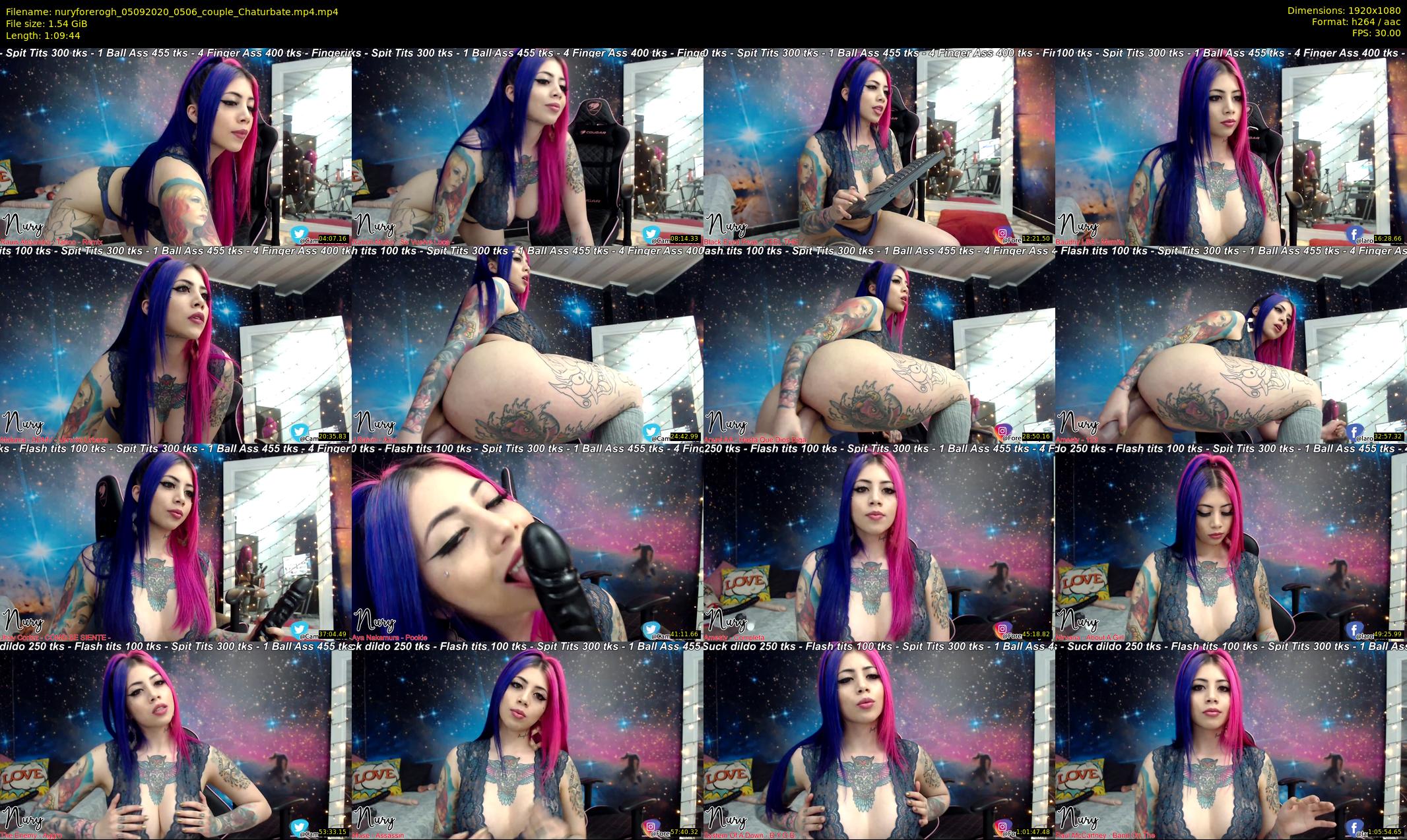 nuryforerogh — 70 minute Chaturbate female cam show recording, 1080p, Sep 5, 2020