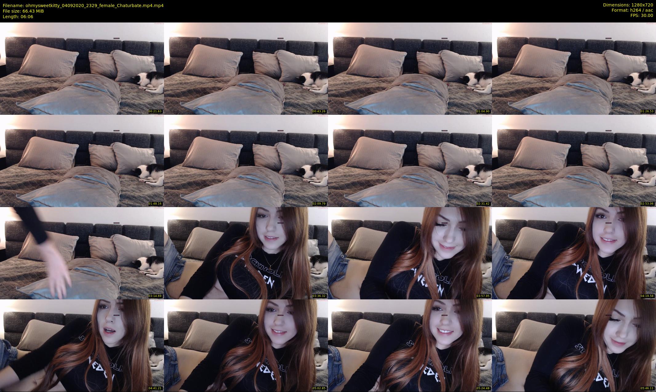 ohmysweetkitty — 7 minute Chaturbate female cam show recording, 720p, Sep 4, 2020