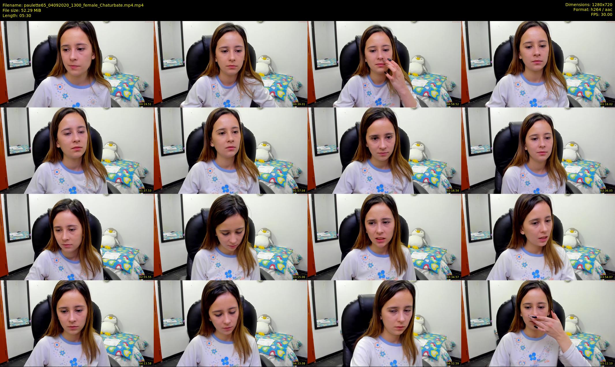 paulette65 — 6 minute Chaturbate female cam show recording, 720p, Sep 4, 2020