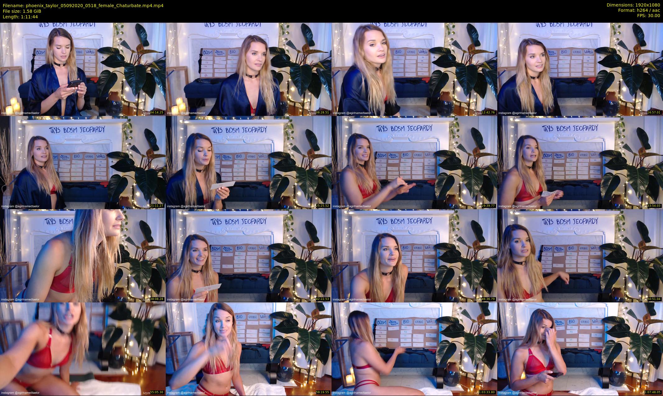 phoenix_taylor — 72 minute Chaturbate female cam show recording, 1080p, Sep 5, 2020