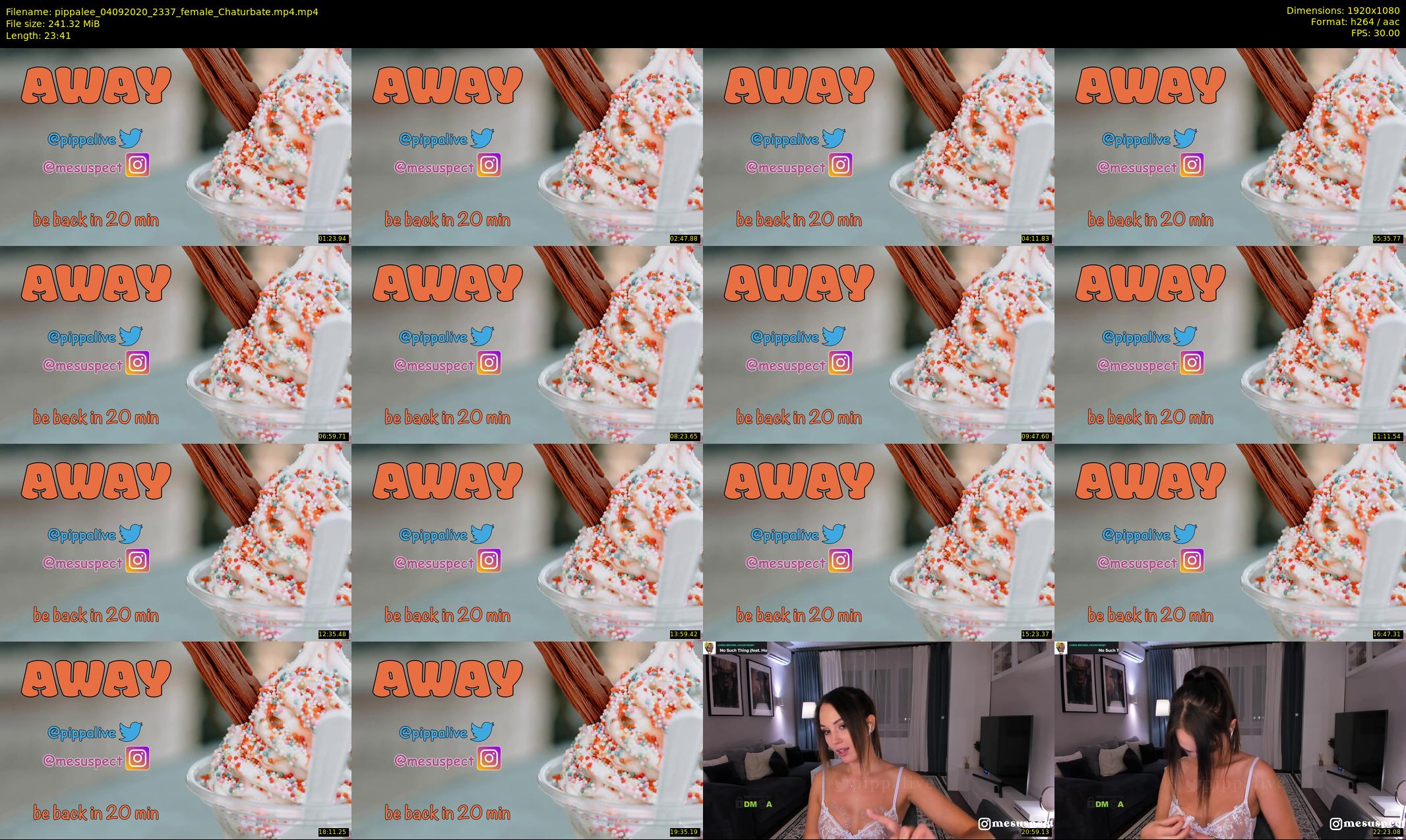 pippalee — 24 minute Chaturbate female cam show recording, 1080p, Sep 4, 2020