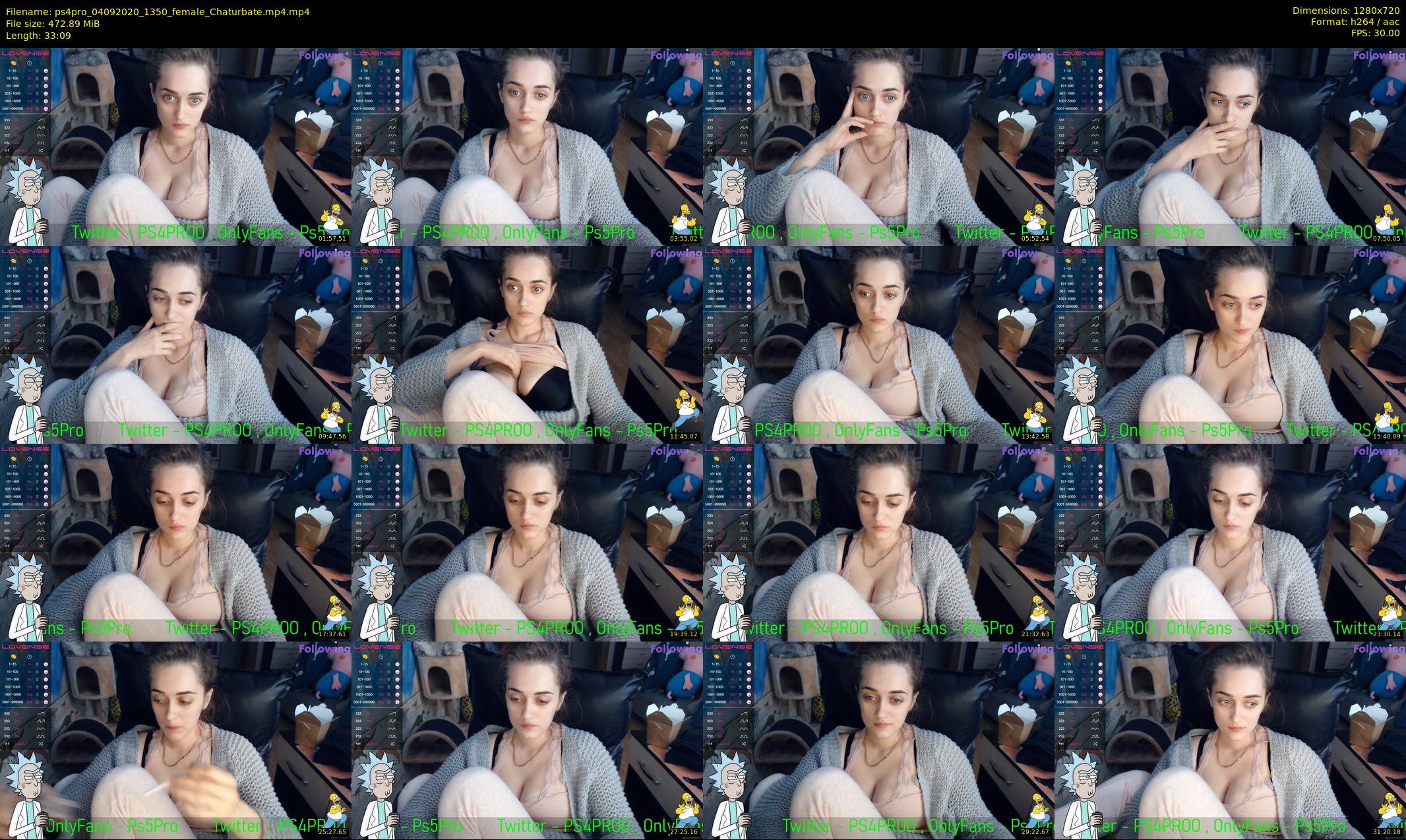 ps4pro — 34 minute Chaturbate female cam show recording, 720p, Sep 4, 2020