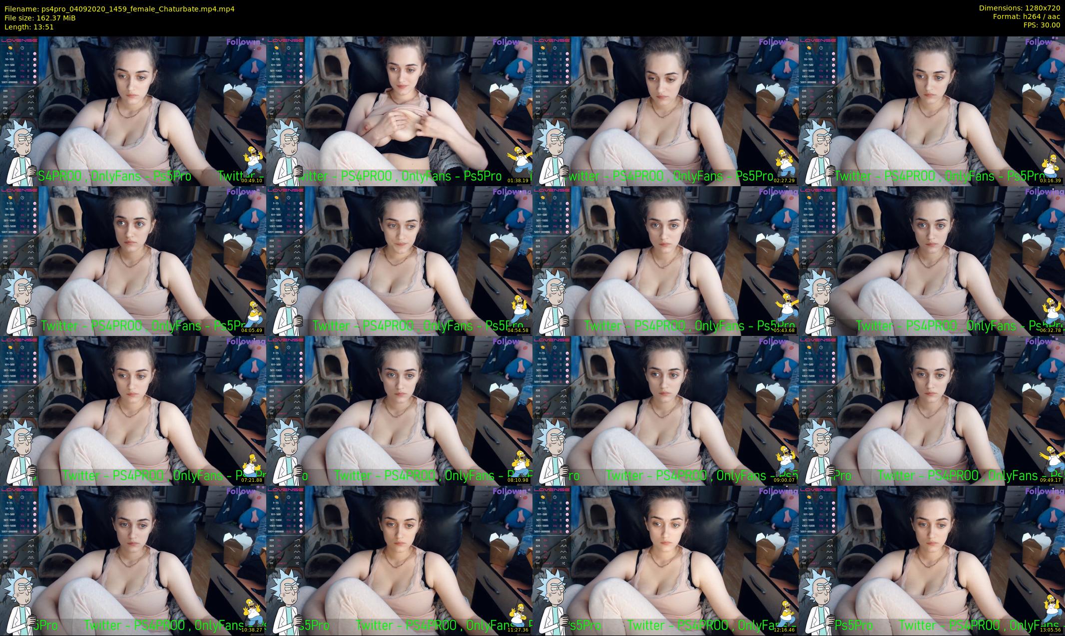 ps4pro — 14 minute Chaturbate female cam show recording, 720p, Sep 4, 2020