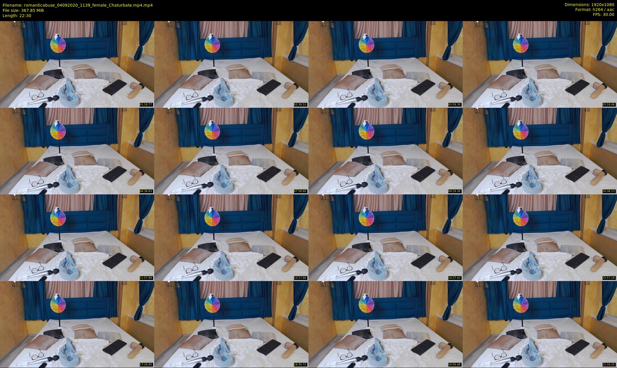 romanticabuse — 23 minute Chaturbate female cam show recording, 1080p, Sep 4, 2020