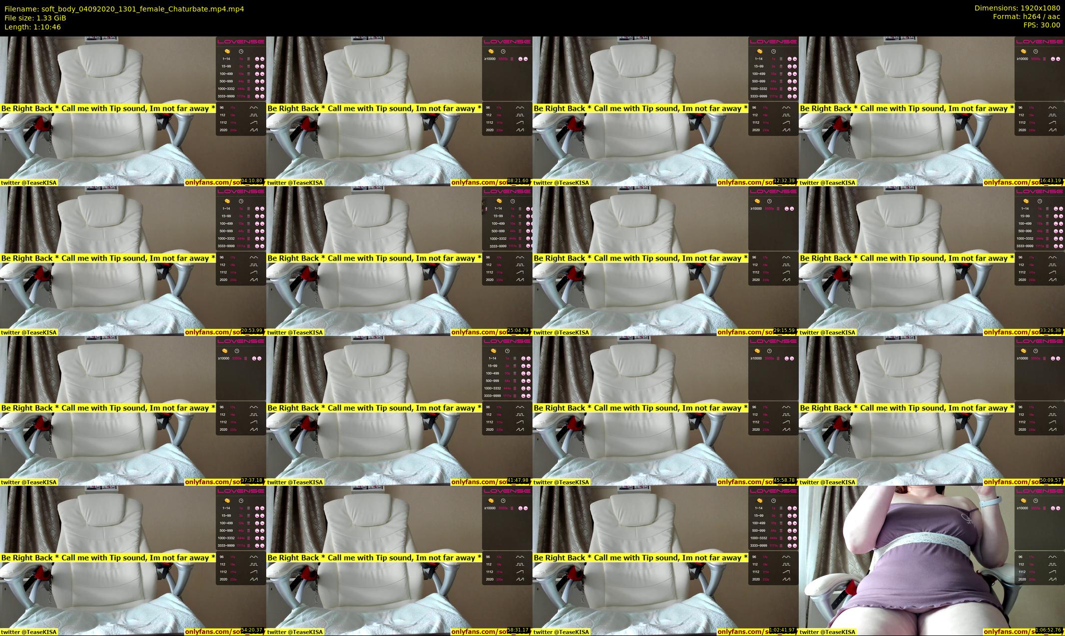 soft_body — 71 minute Chaturbate female cam show recording, 1080p, Sep 4, 2020