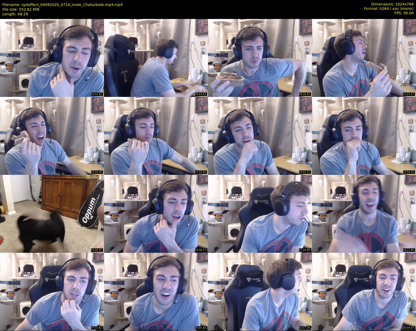 sydaffect — 49 minute Chaturbate male cam show recording, 720p, Sep 4, 2020