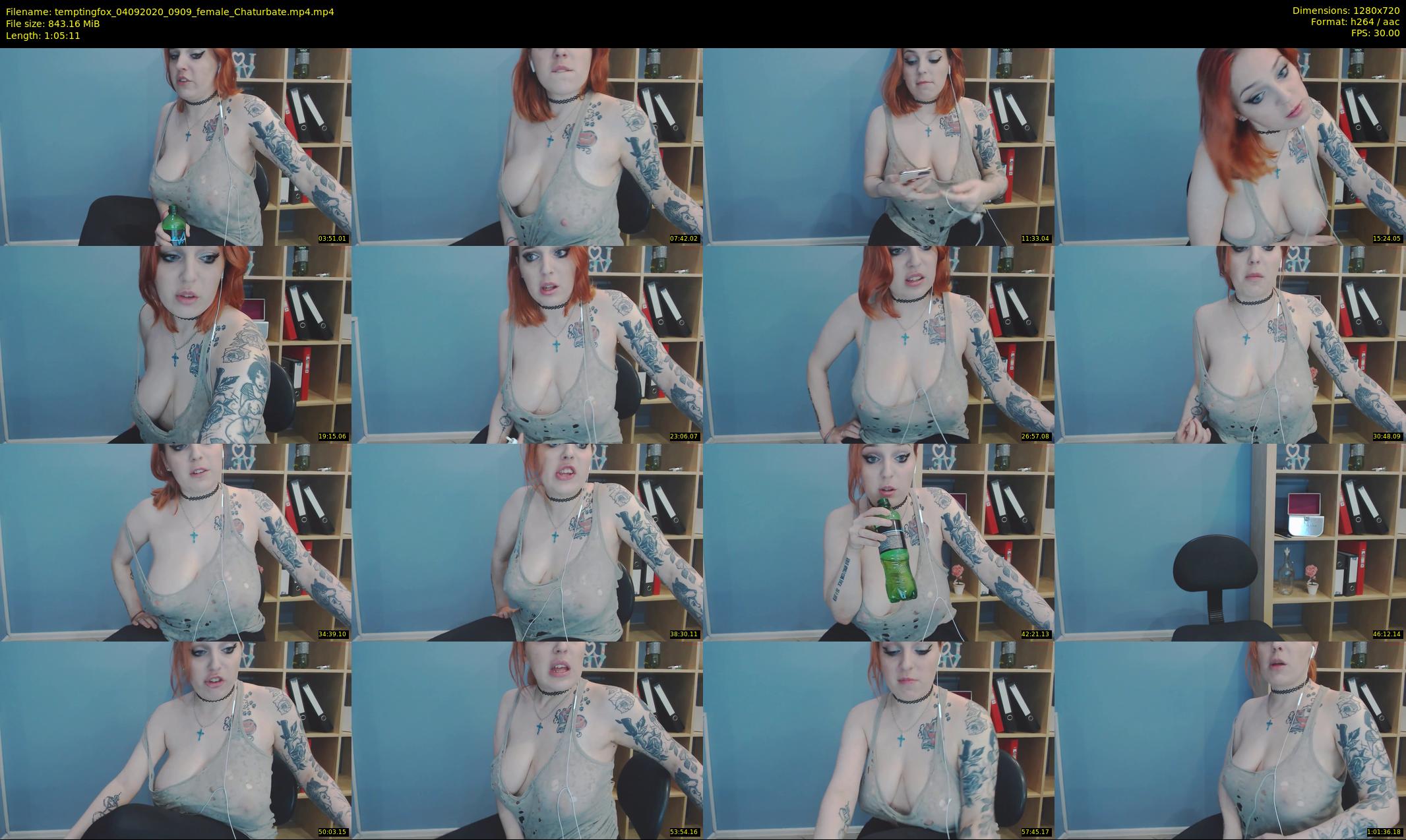 temptingfox — 66 minute Chaturbate female cam show recording, 720p, Sep 4, 2020