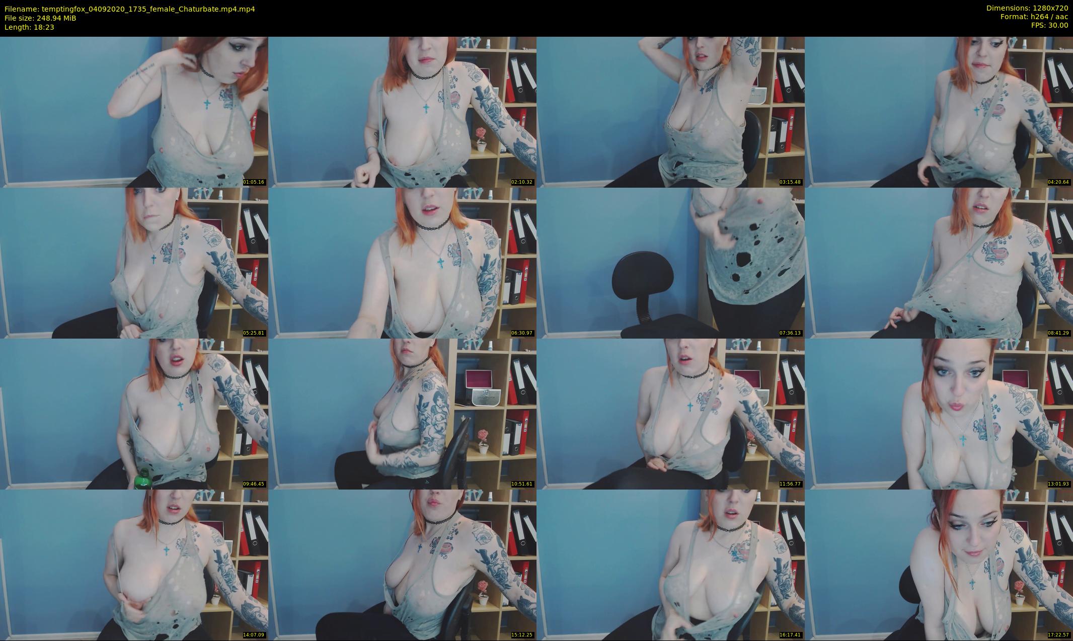 temptingfox — 19 minute Chaturbate female cam show recording, 720p, Sep 4, 2020